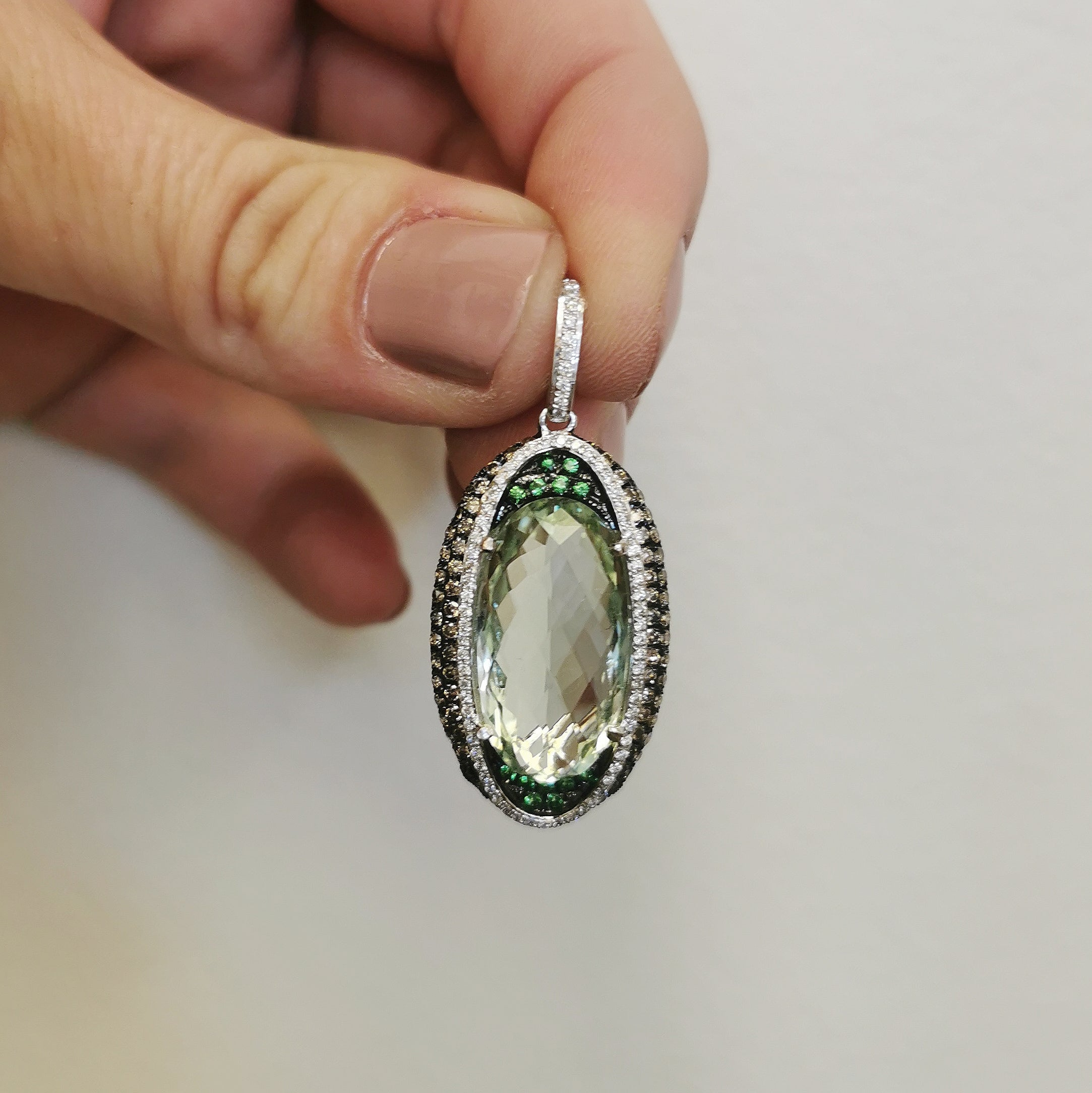 Colourful Mixed Gem Pendant | 8.00ct, 0.08ctw, 1.04ctw |