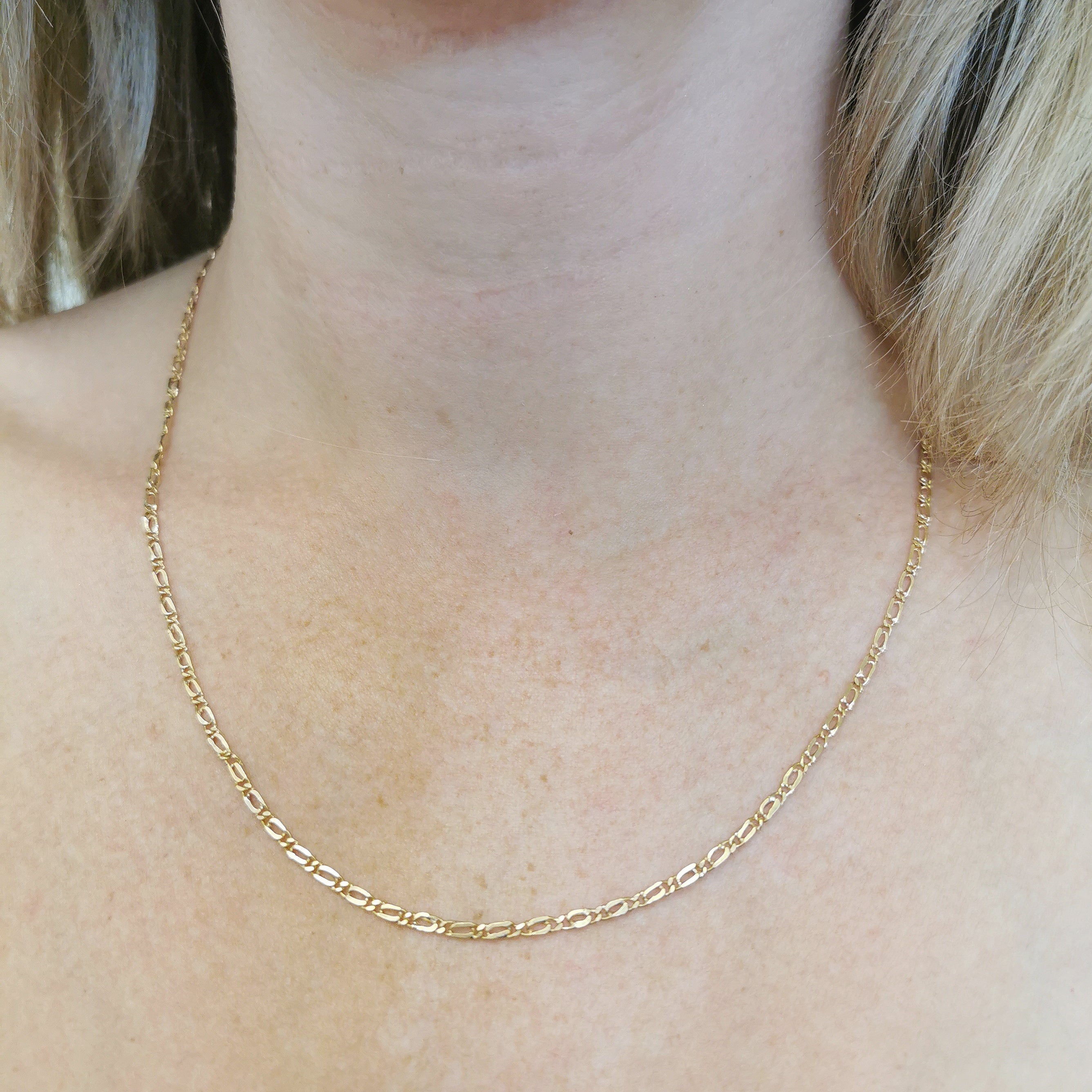 16k Yellow Gold Double Link Chain | 19" |