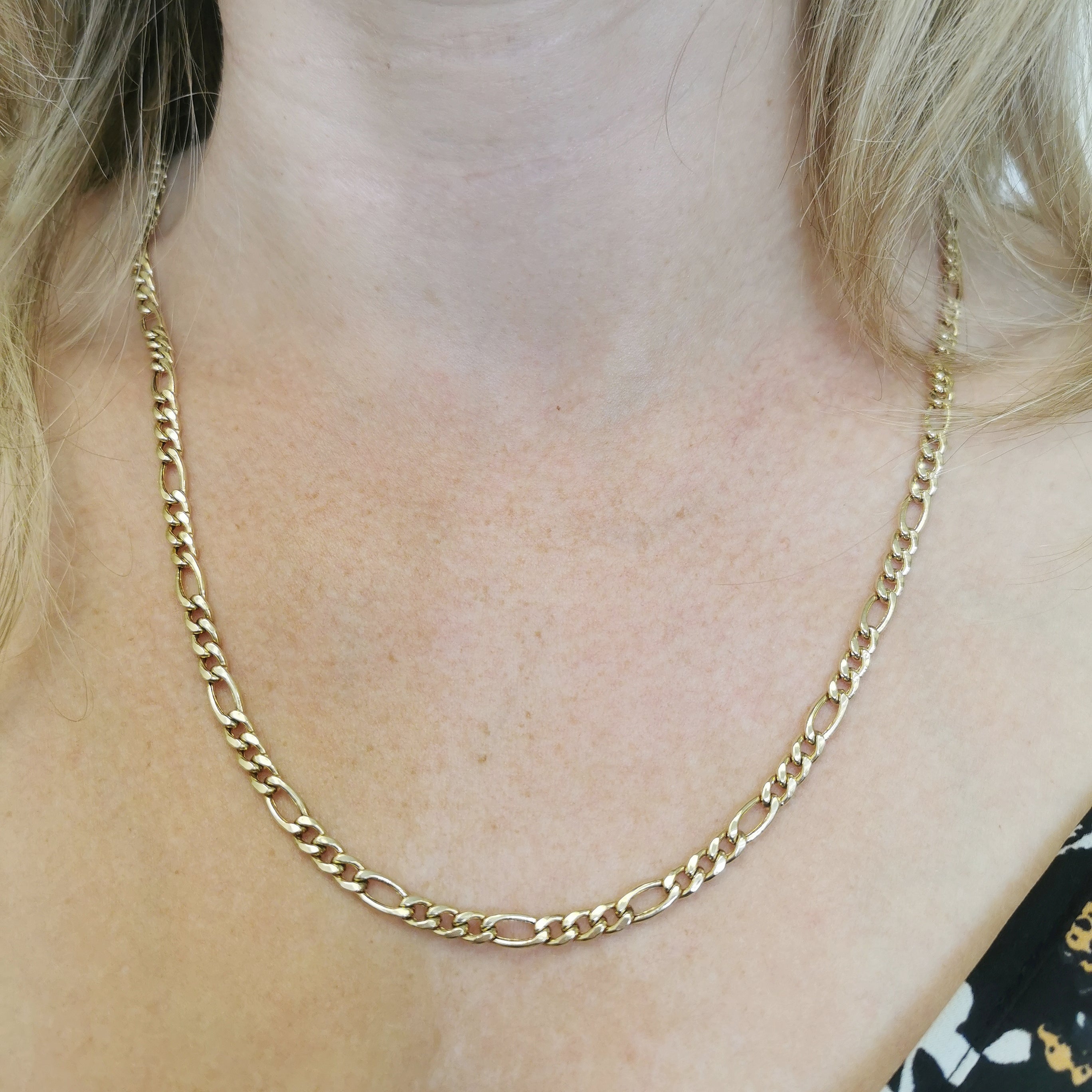 10k Yellow Gold Figaro Chain | 24" |