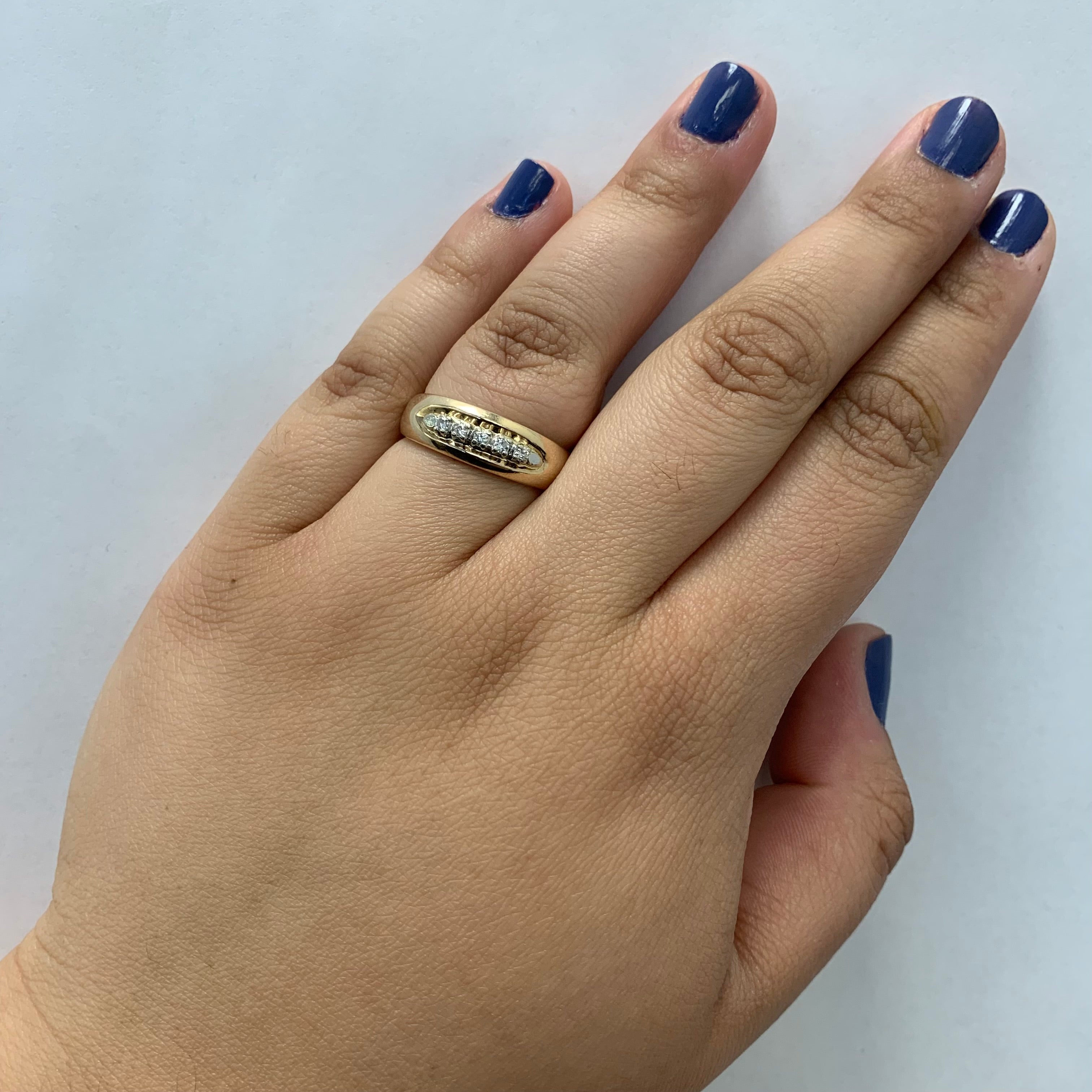 Five Stone Diamond Ring | 0.10ctw | SZ 9.25 |