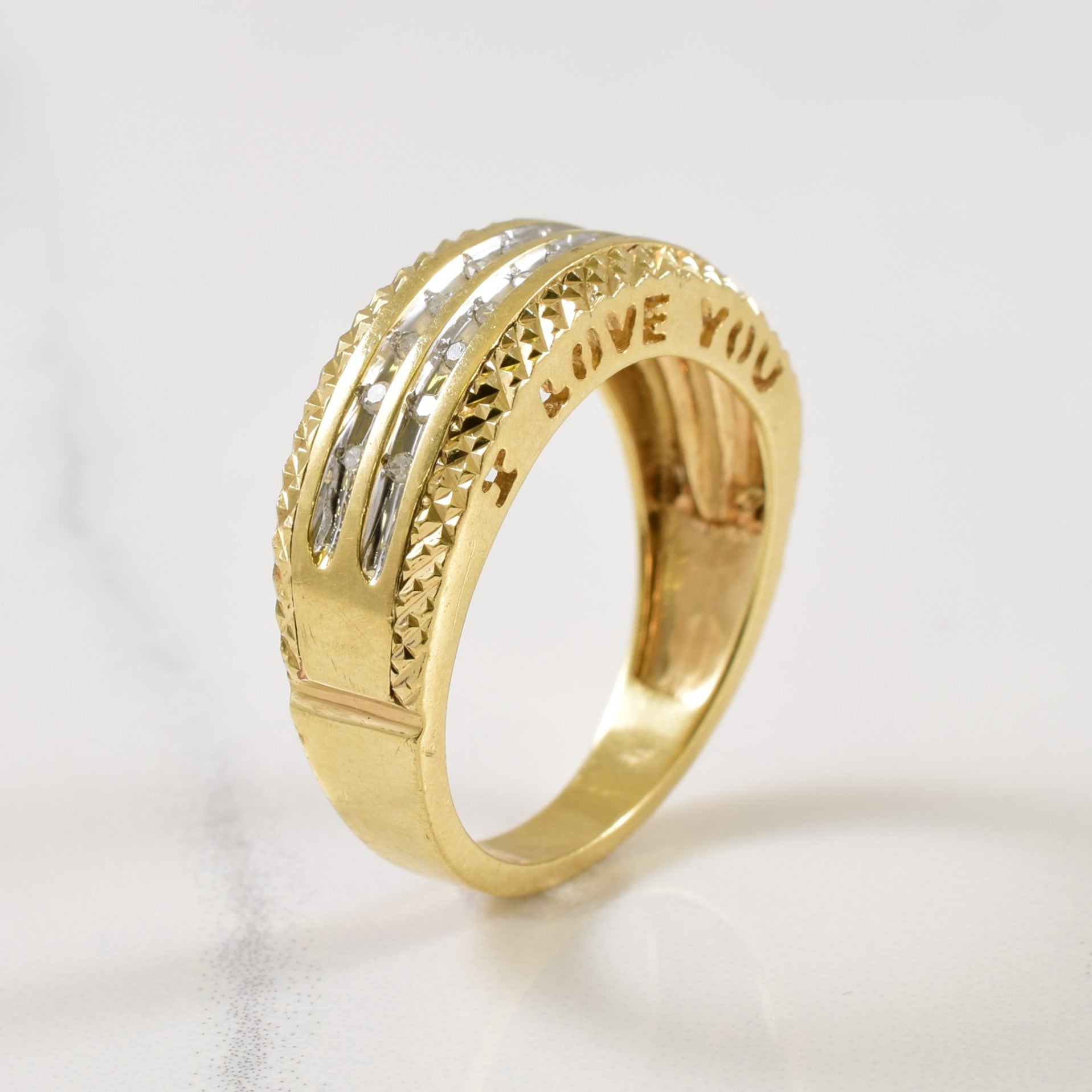 Channel Set Diamond Ring | 0.20ctw | SZ 7 |