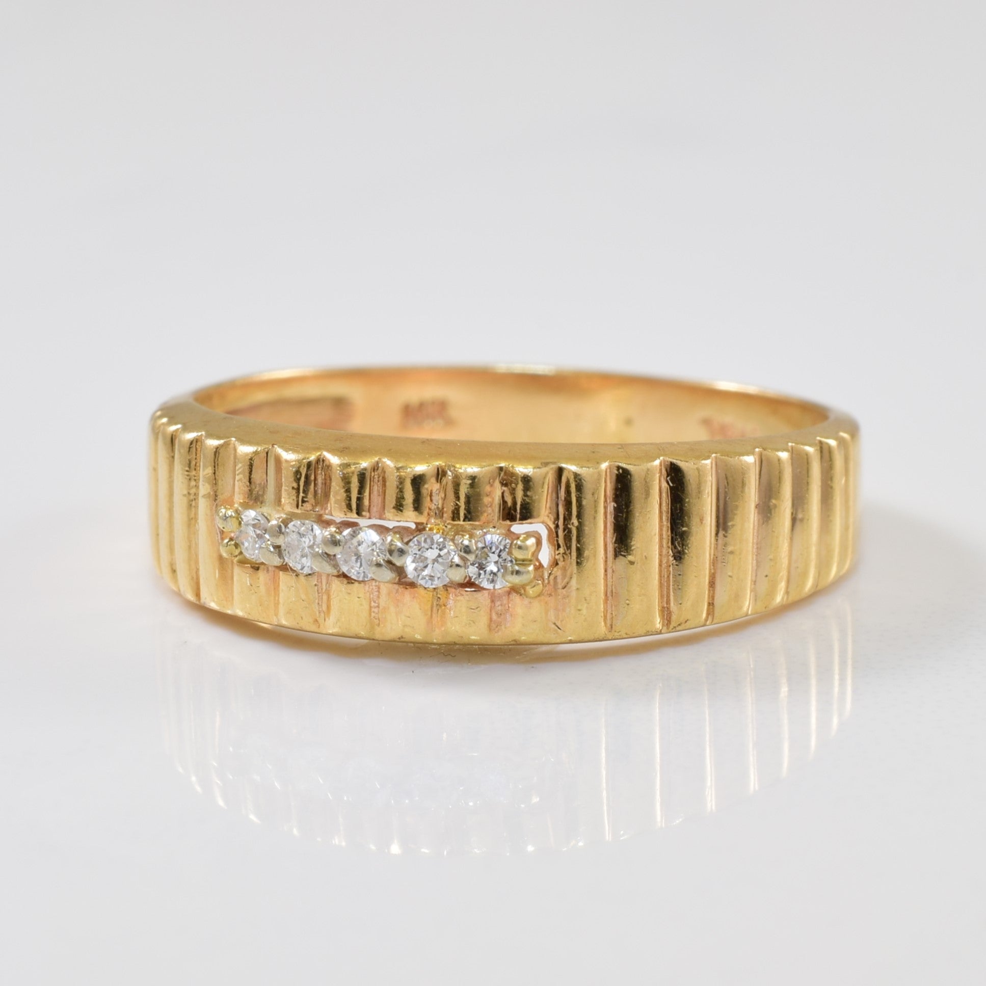 Channel Set Diamond Ring | 0.10ctw | SZ 11.75 |