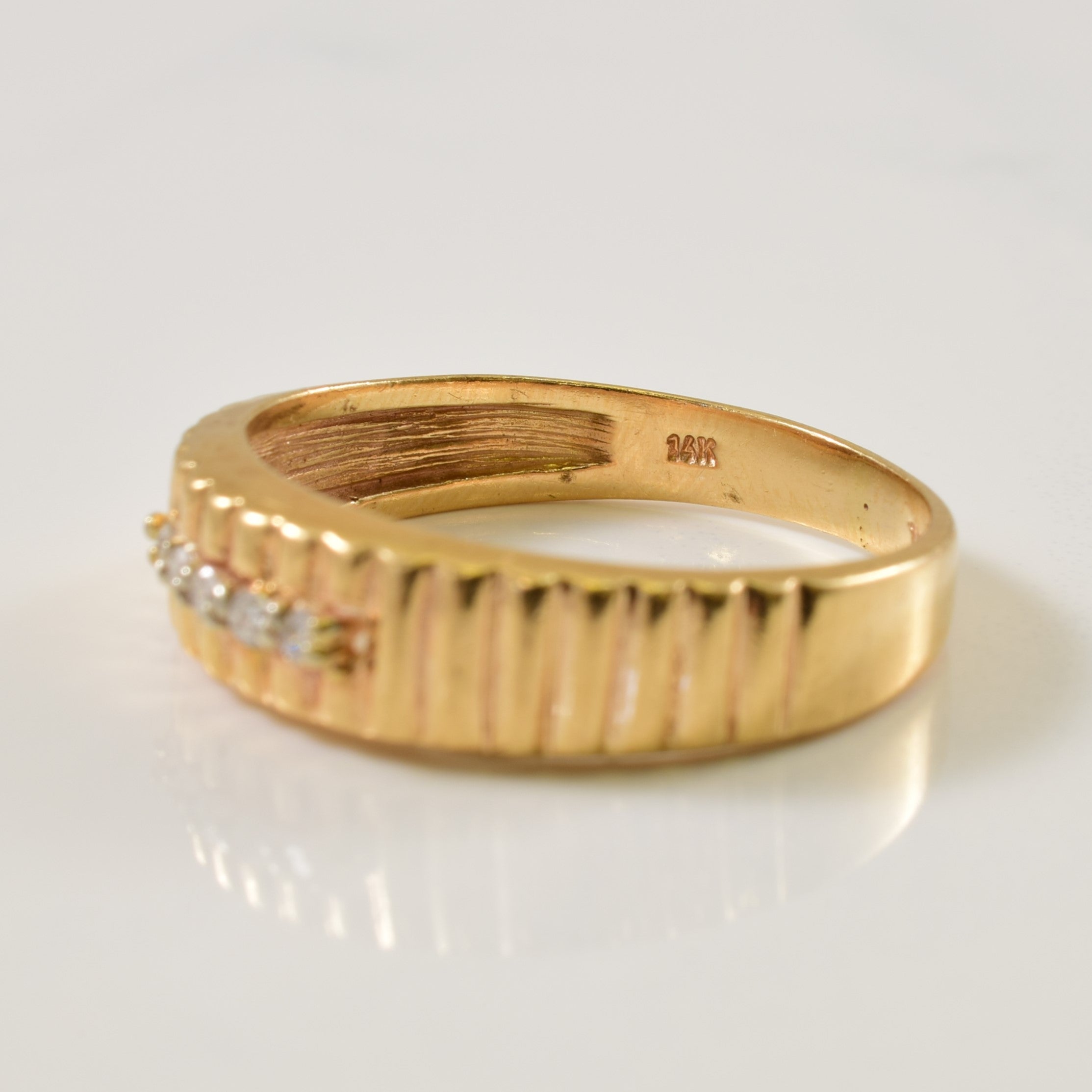 Channel Set Diamond Ring | 0.10ctw | SZ 11.75 |