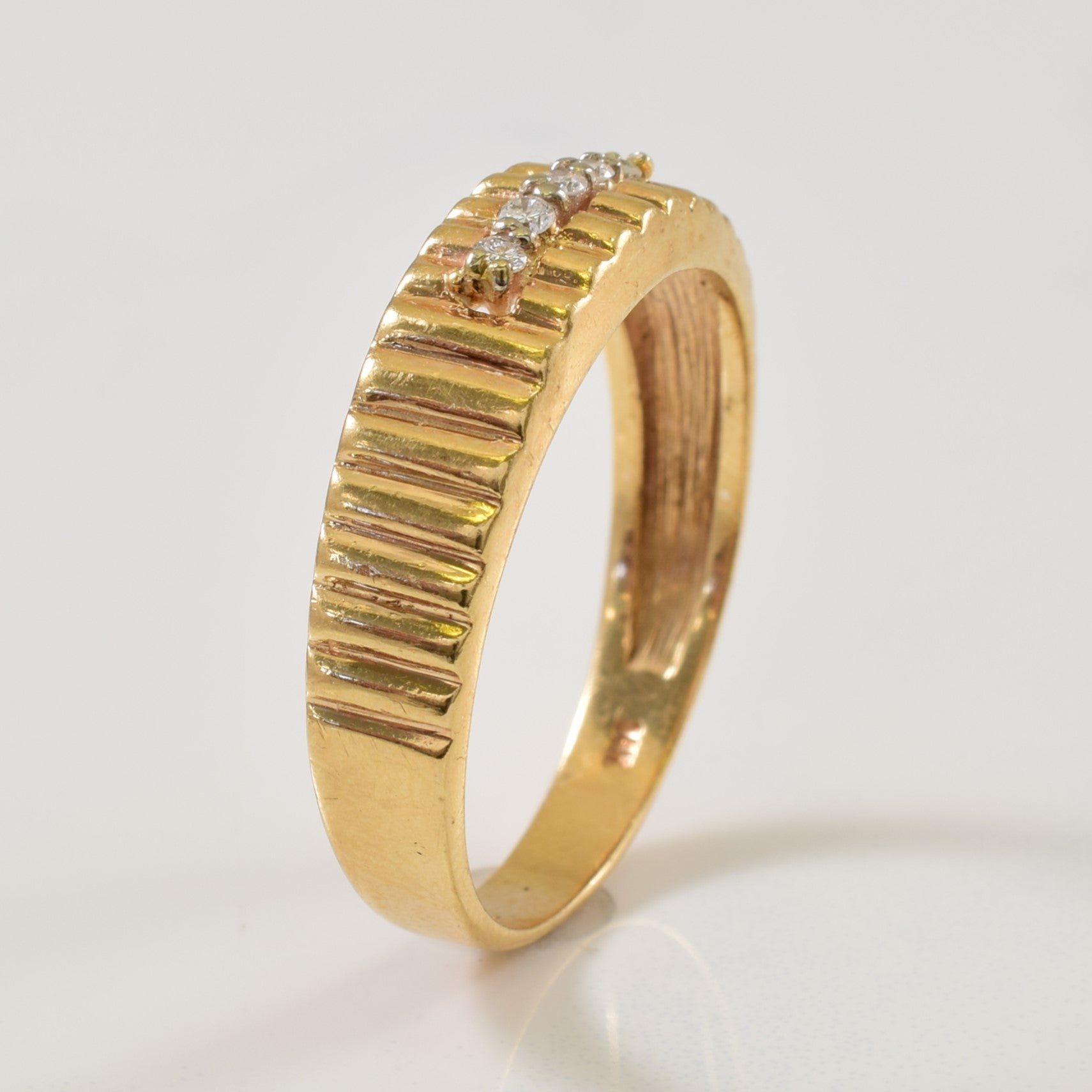 Channel Set Diamond Ring | 0.10ctw | SZ 11.75 |