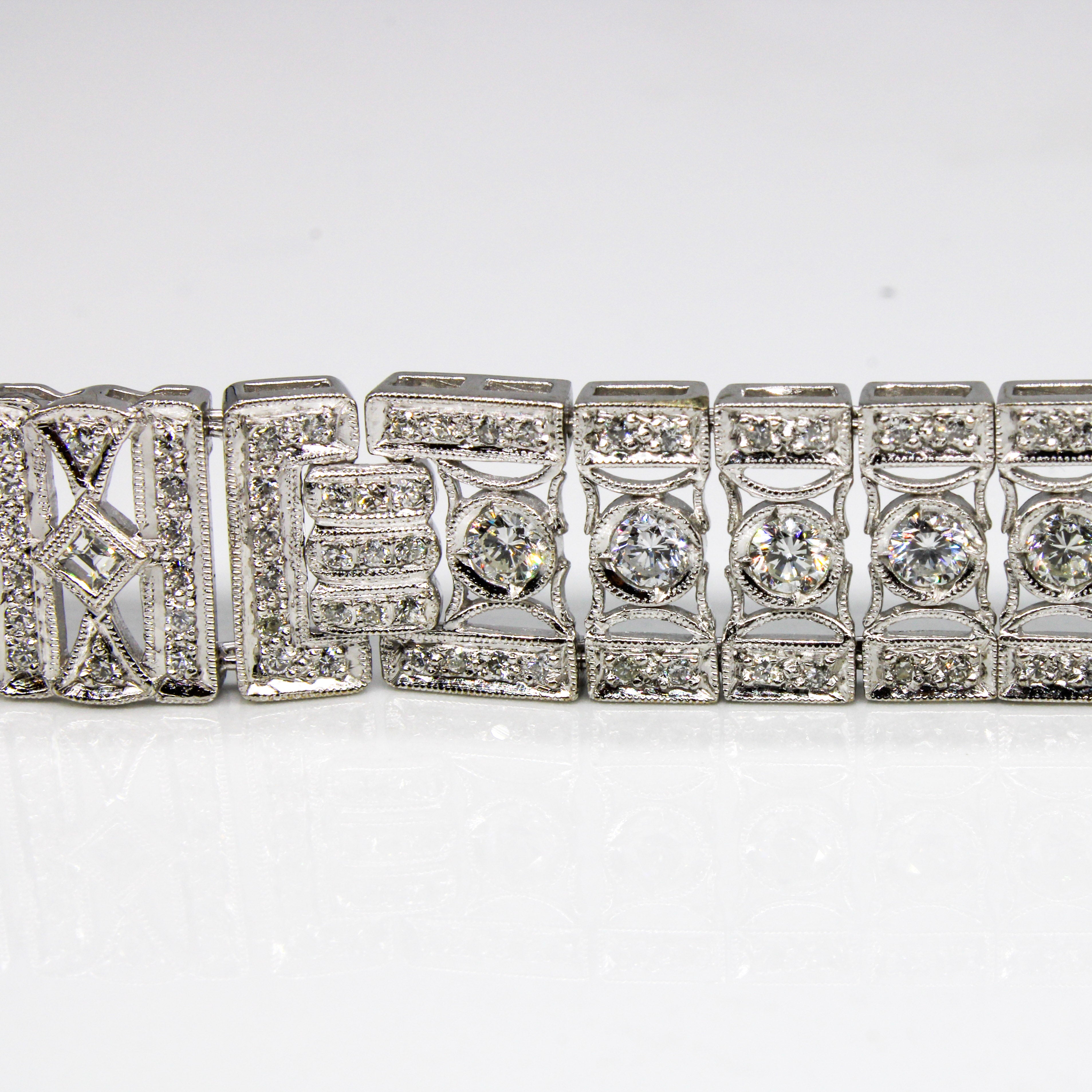Pave Diamond Heavy Link Bracelet | 3.86ctw | 6.25" |