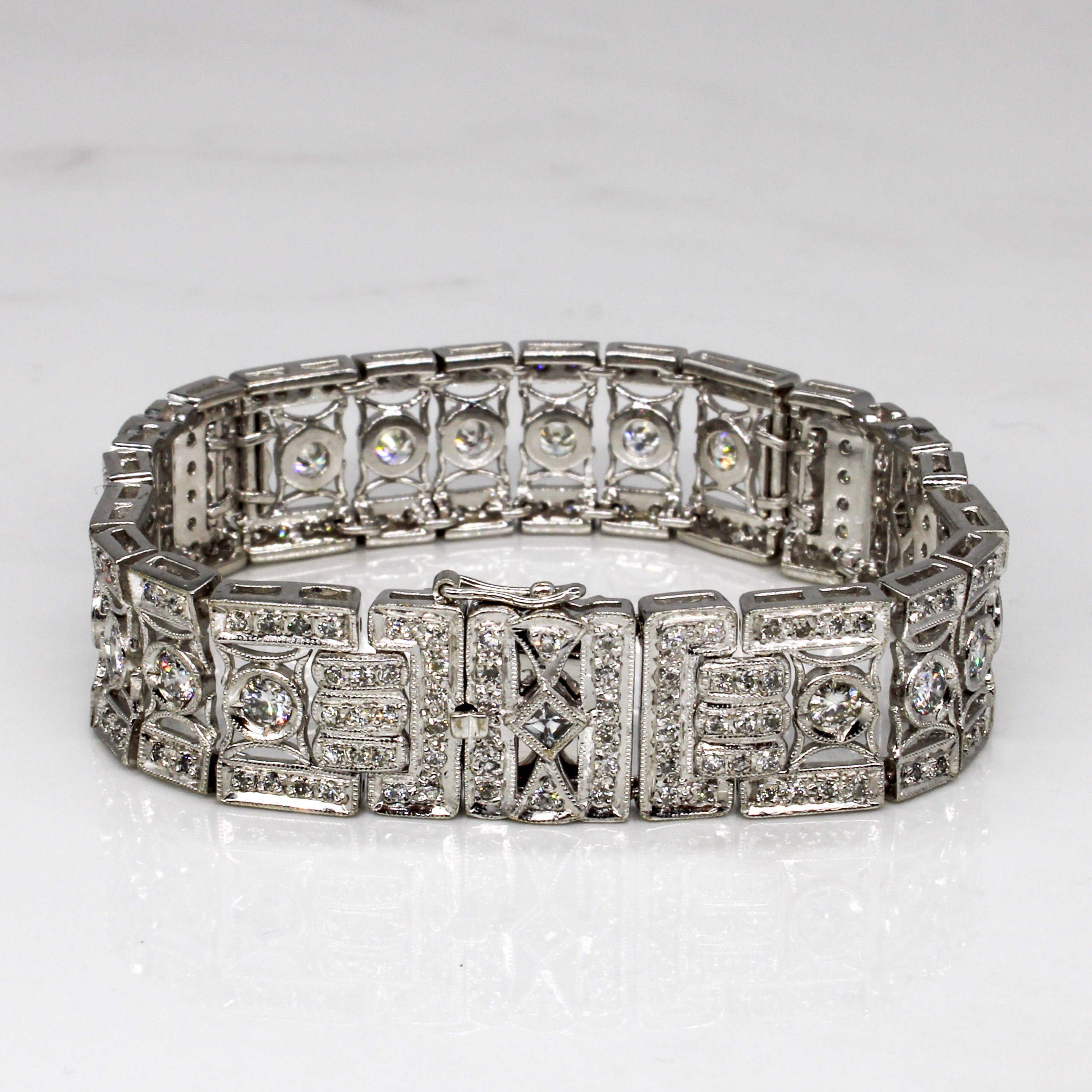 Pave Diamond Heavy Link Bracelet | 3.86ctw | 6.25" |