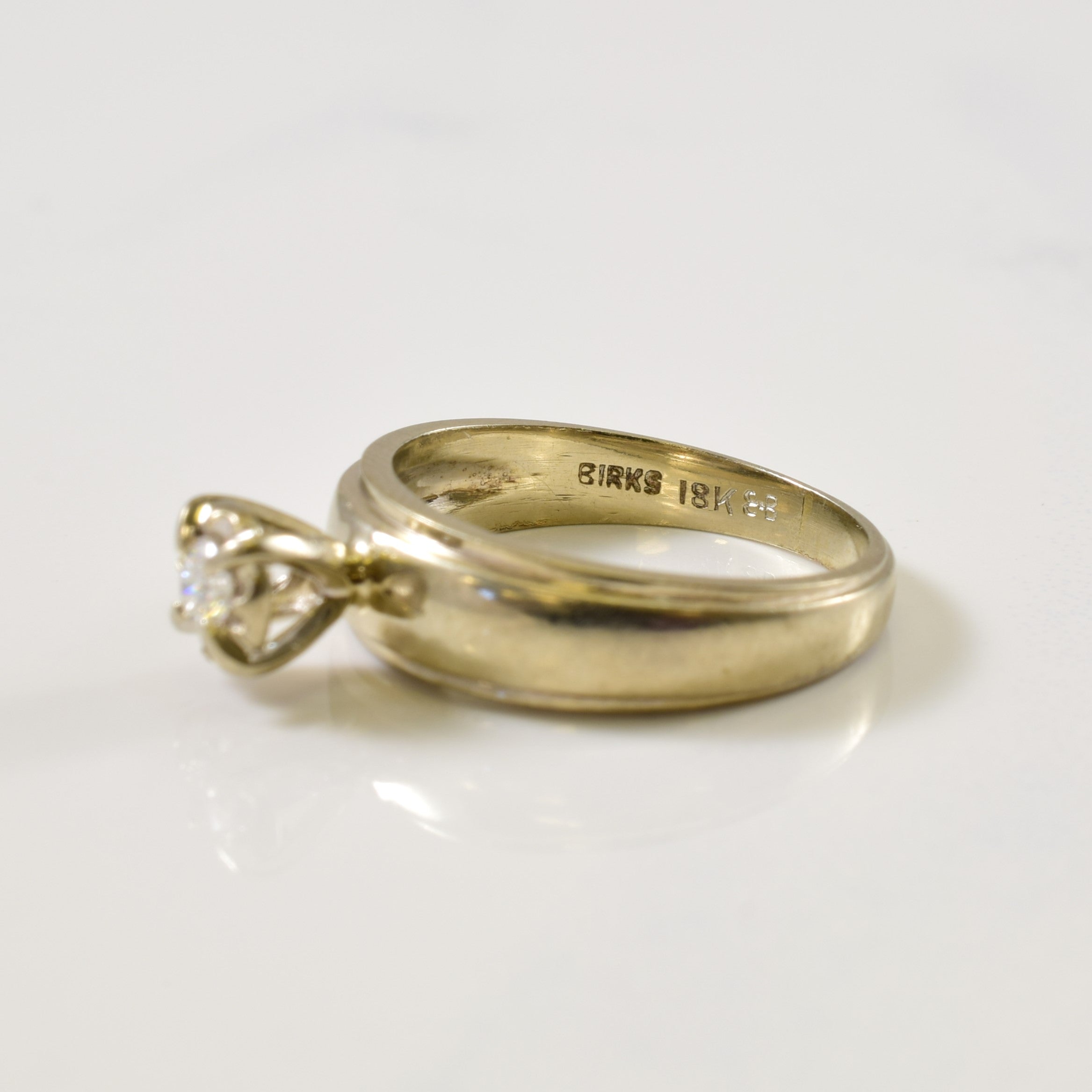 Birks' Solitaire Diamond Ring | 0.10ct | SZ 5 |