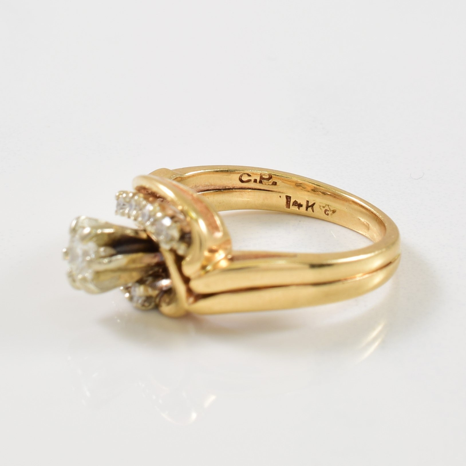 Diamond Bypass Ring | 0.25ctw | SZ 4.25 |