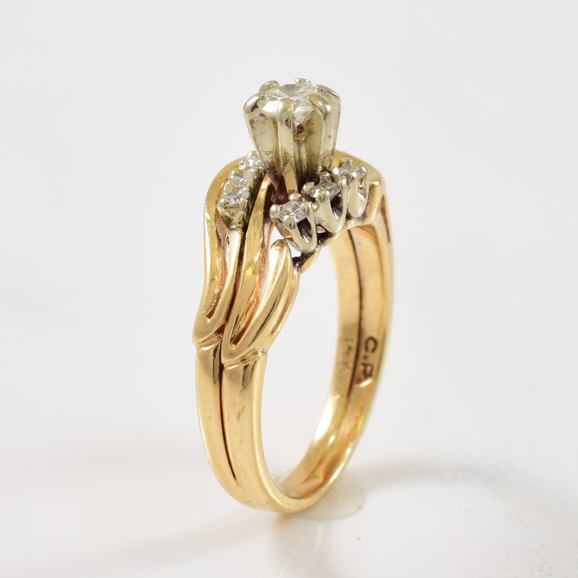 Diamond Bypass Ring | 0.25ctw | SZ 4.25 |