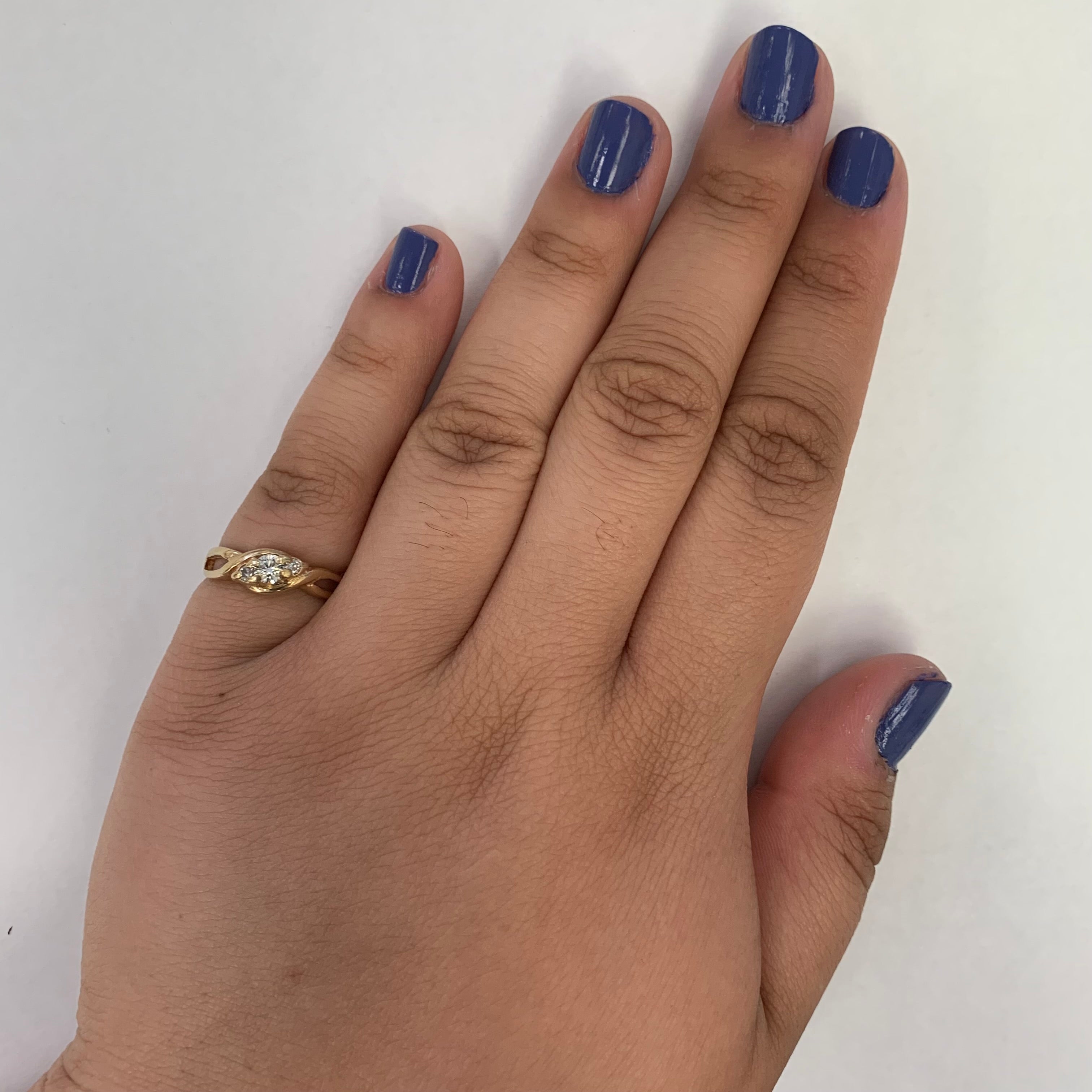 Diamond Bypass Ring | 0.21ctw | SZ 6.75 |