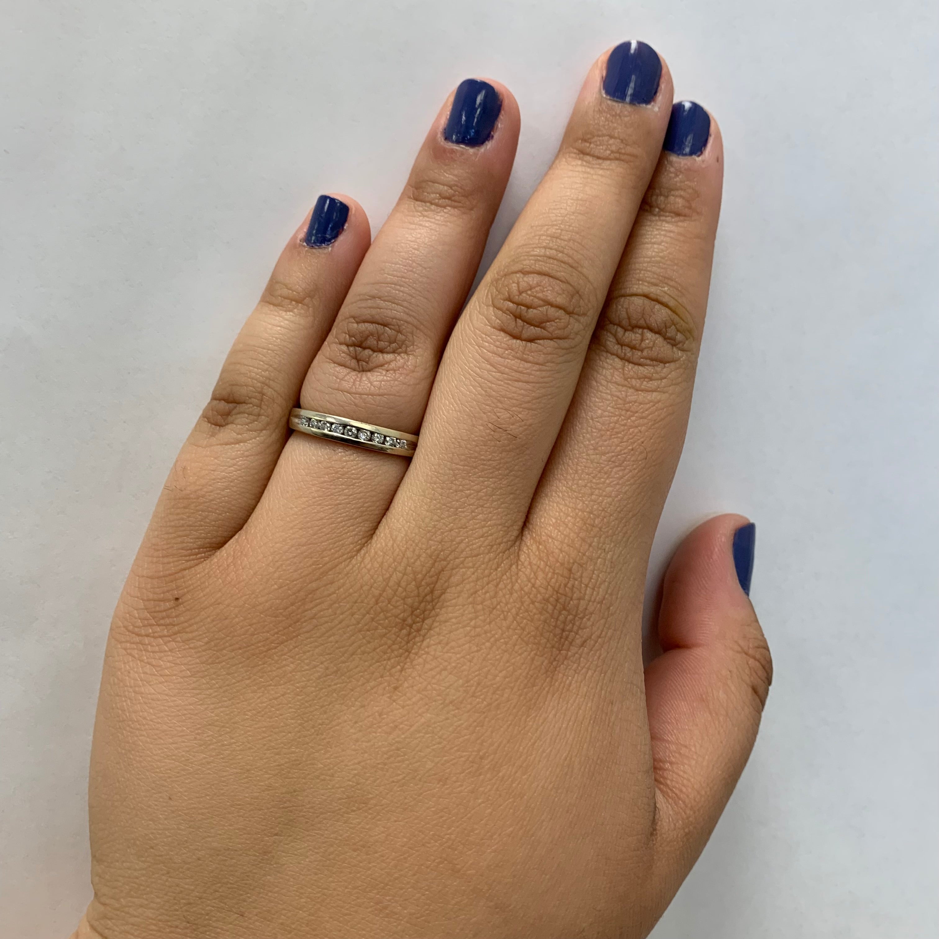 Channel Set Diamond Ring | 0.18ctw | SZ 8.5 |