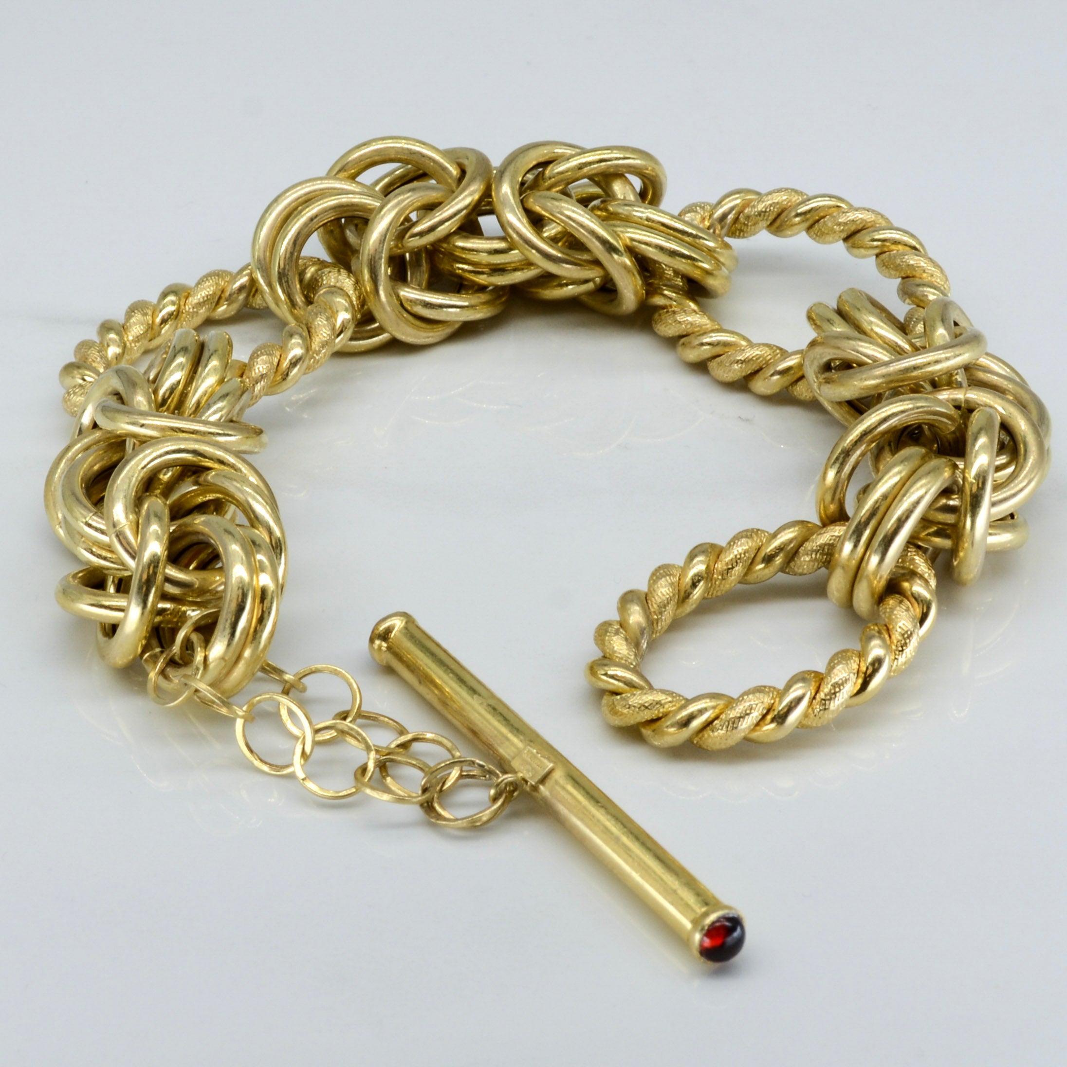 Bracelet fantaisie à grosse chaîne dorée | 8" |