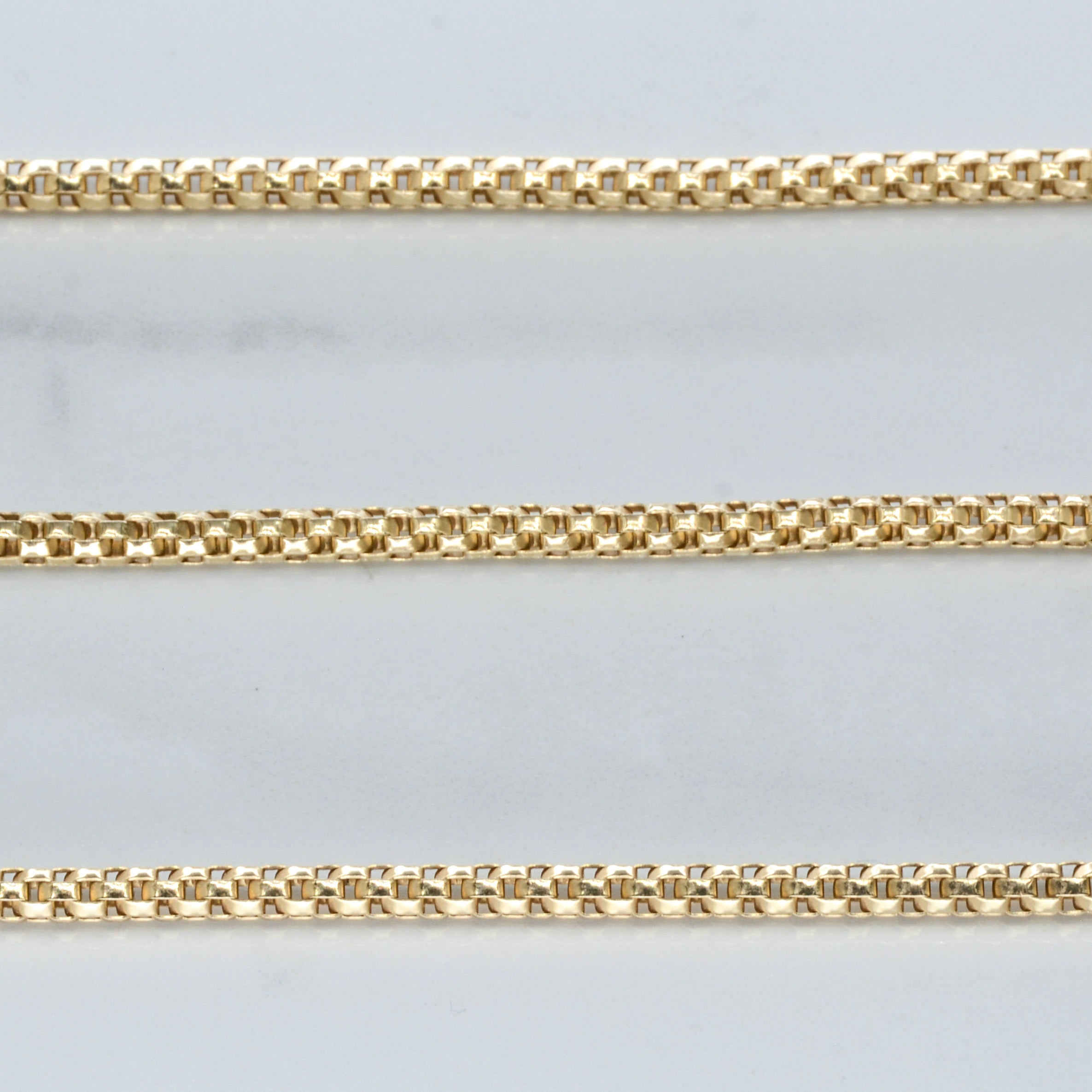 10k Yellow Gold Rounded Box Chain | 18" |