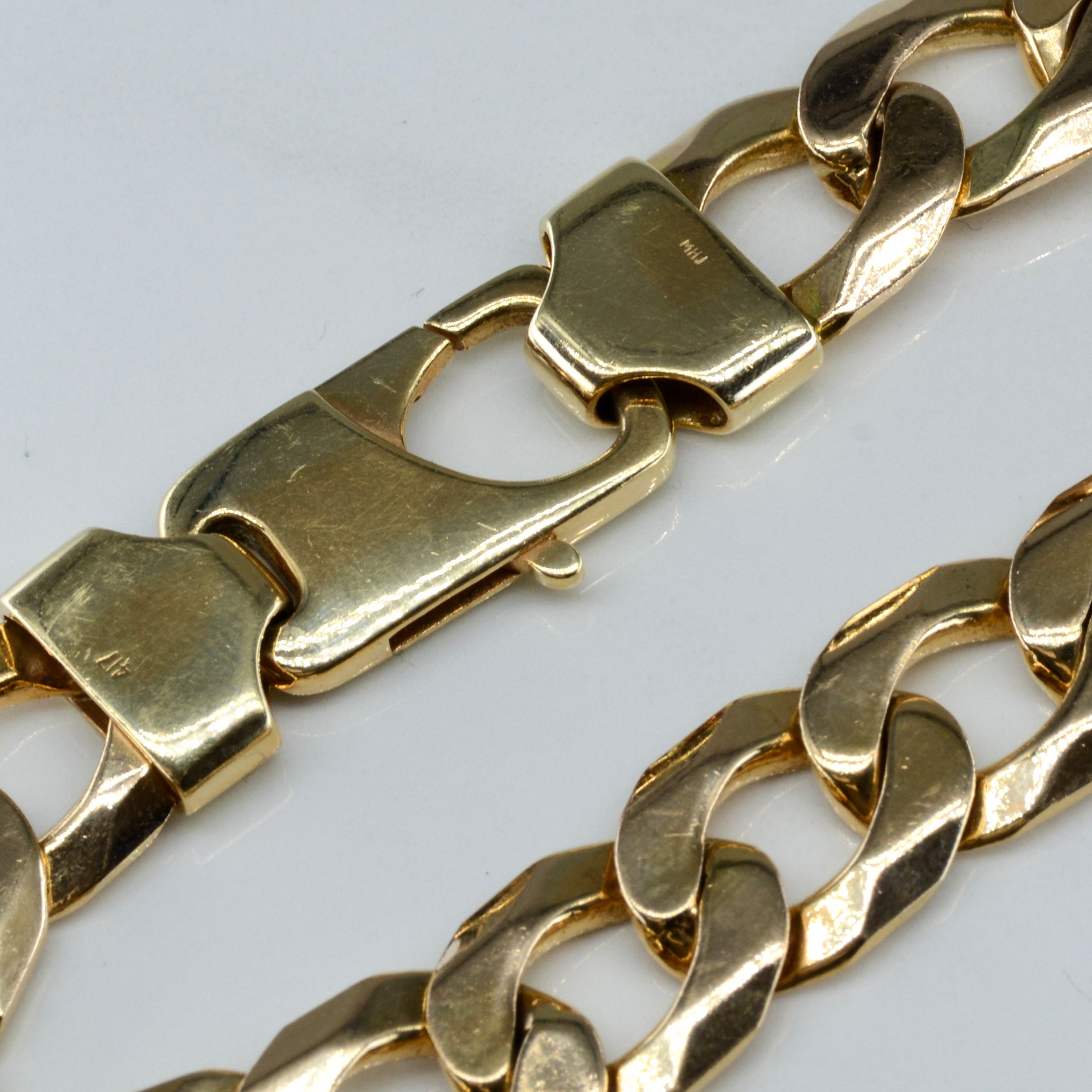 10k Yellow Gold Curb Chain Bracelet | 8" |