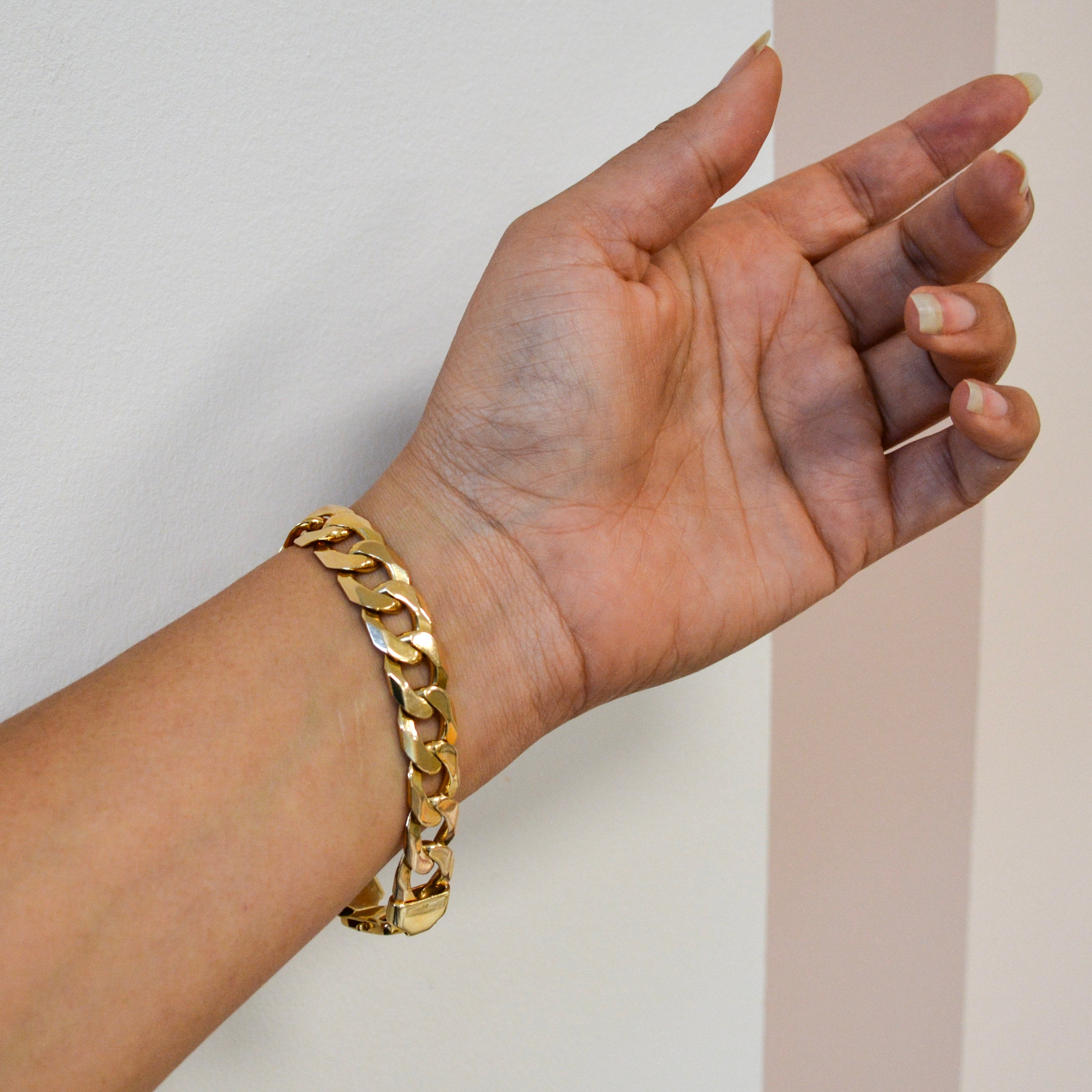 10k Yellow Gold Curb Chain Bracelet | 8" |