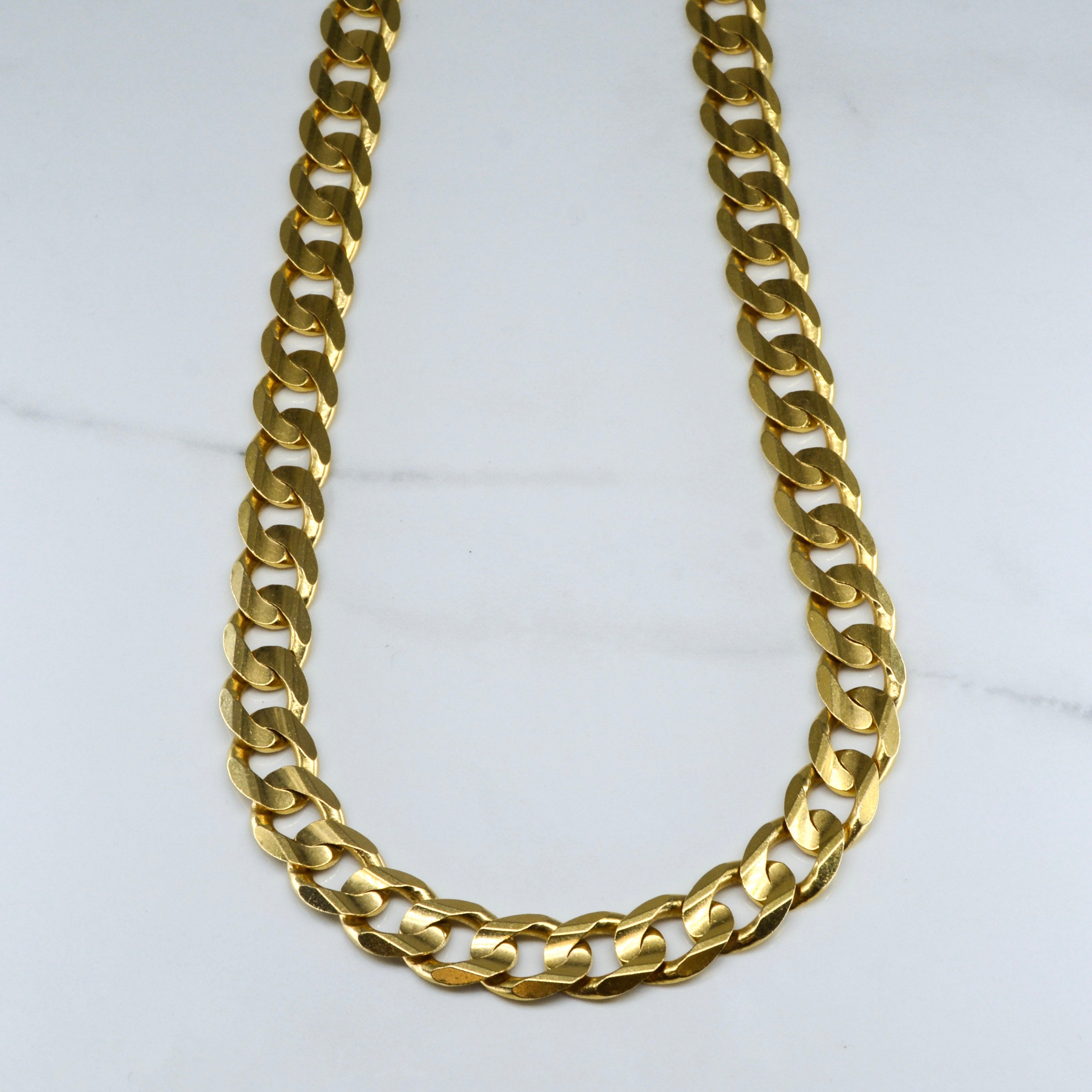 Heavy Yellow Gold Curb Chain | 24" |