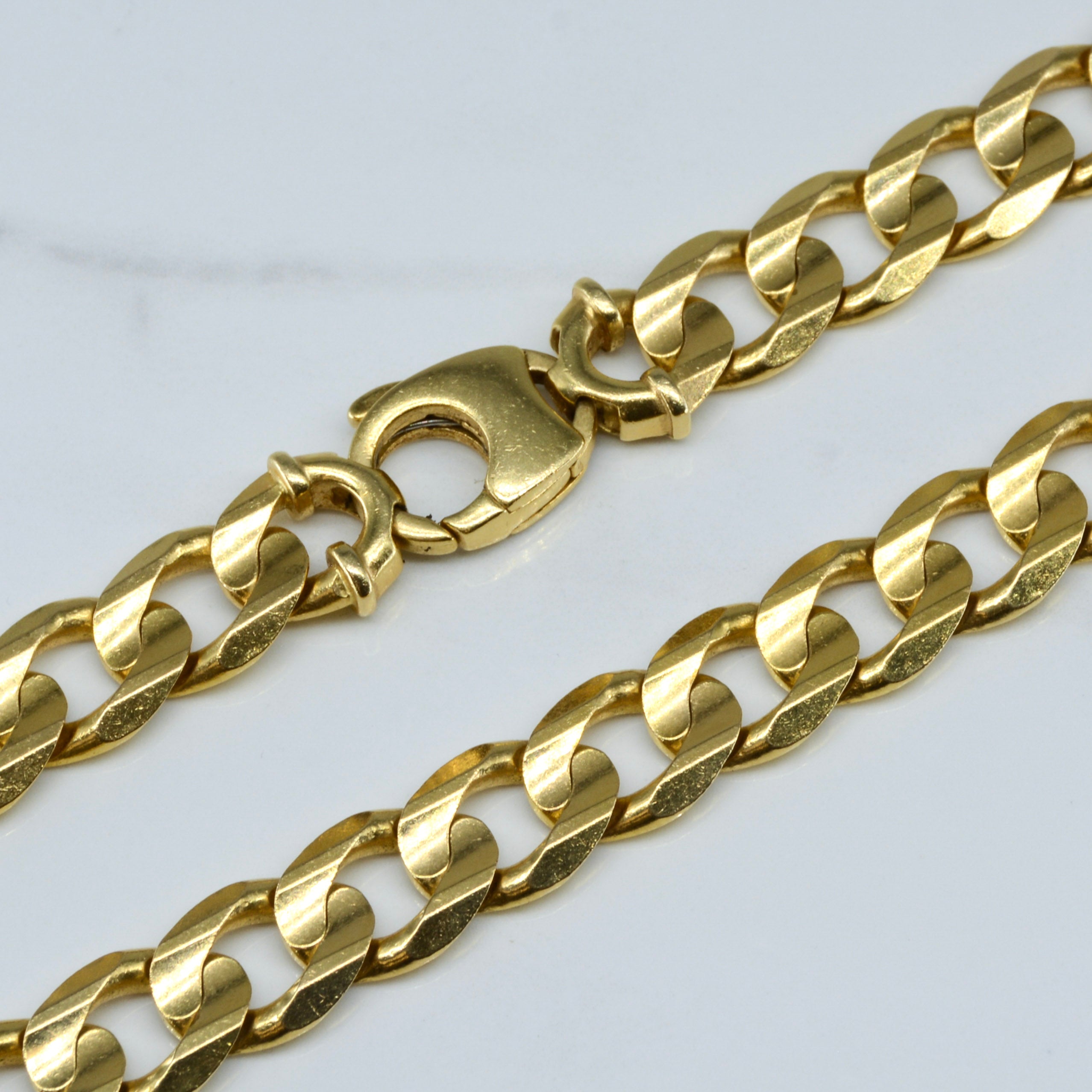 Heavy Yellow Gold Curb Chain | 24" |