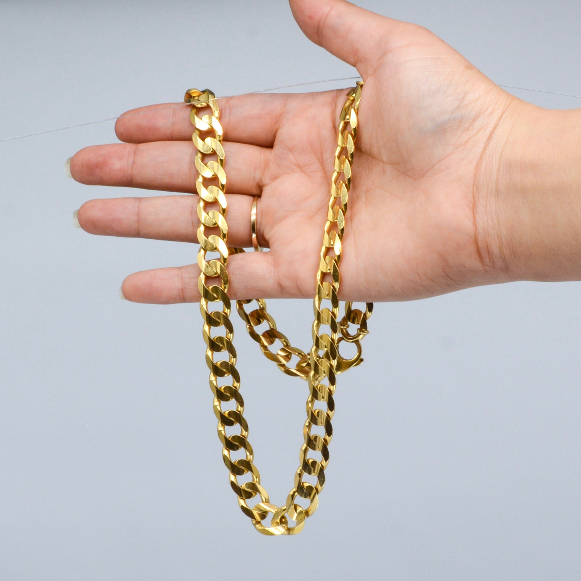 Heavy Yellow Gold Curb Chain | 24" |