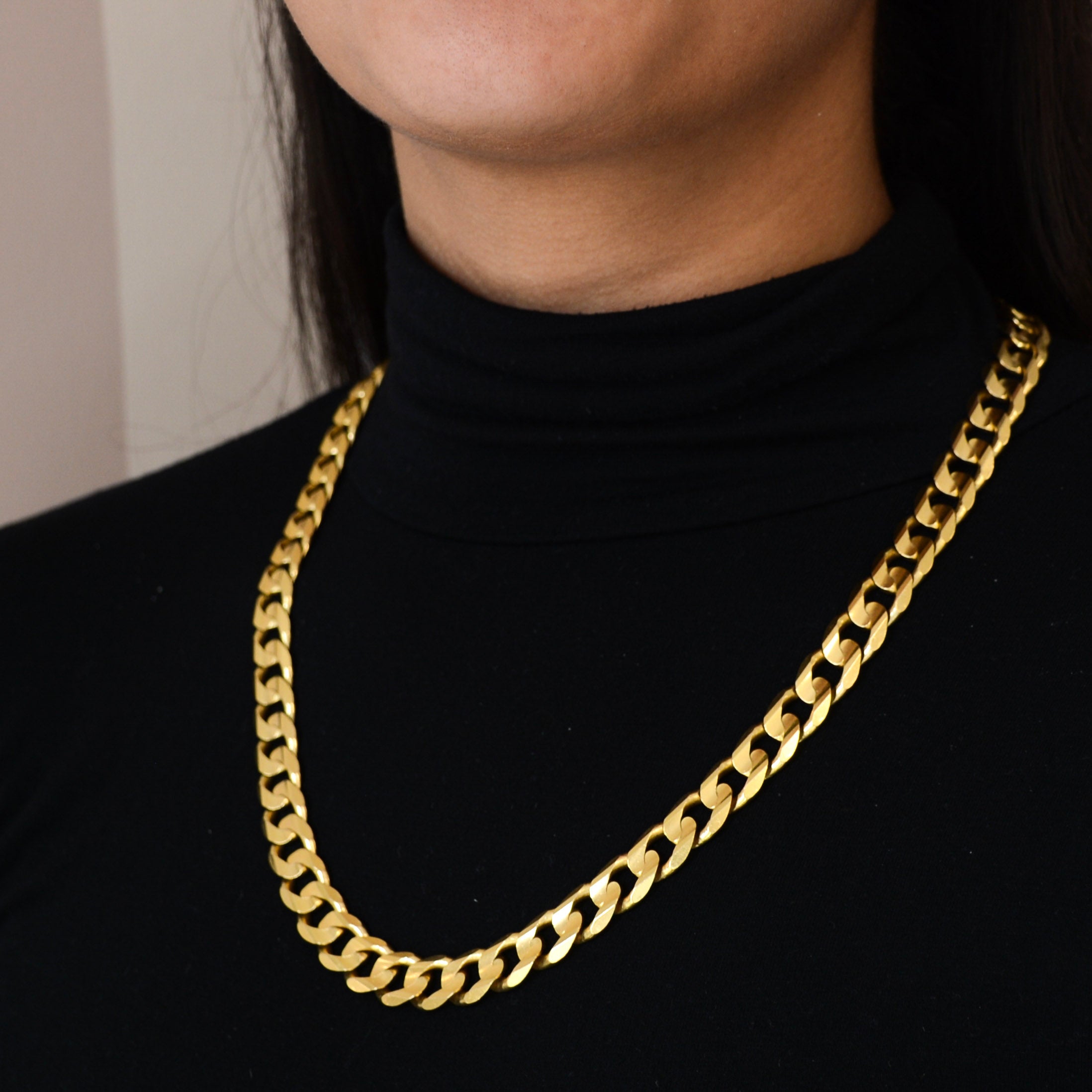 Heavy Yellow Gold Curb Chain | 24" |
