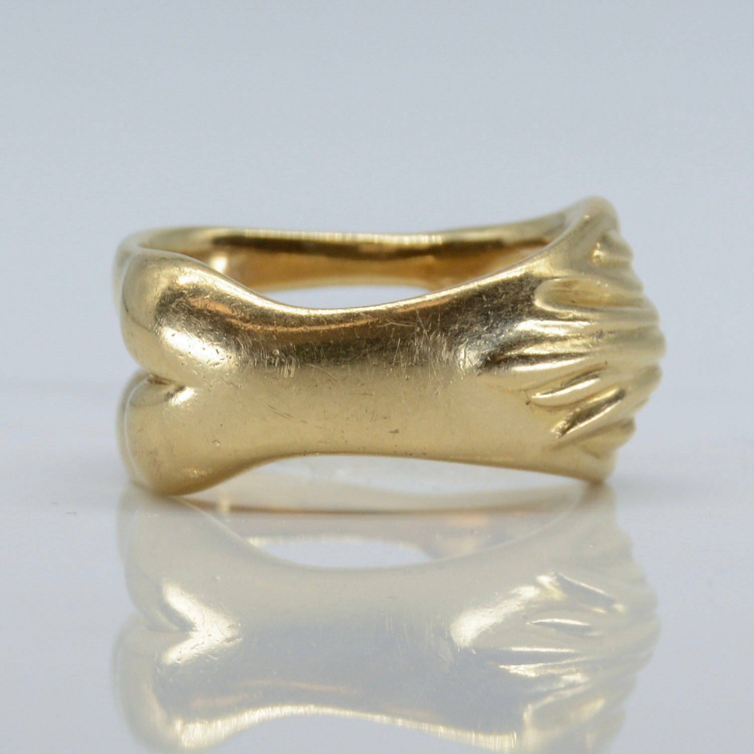 Yellow Gold Female Yoga Ring | SZ 10.25 |