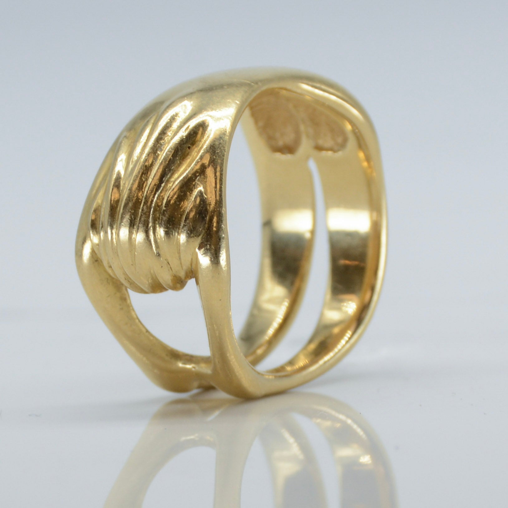 Yellow Gold Female Yoga Ring | SZ 10.25 |