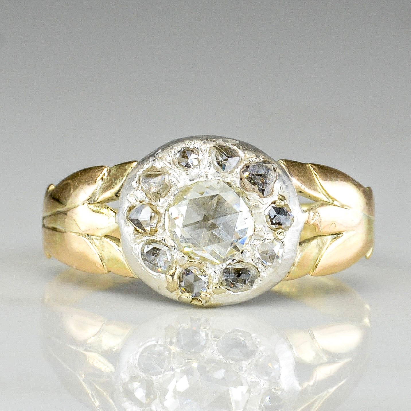Georgian Era Rose Cut Diamond Ring | 0.60ctw | SZ 7.25 |