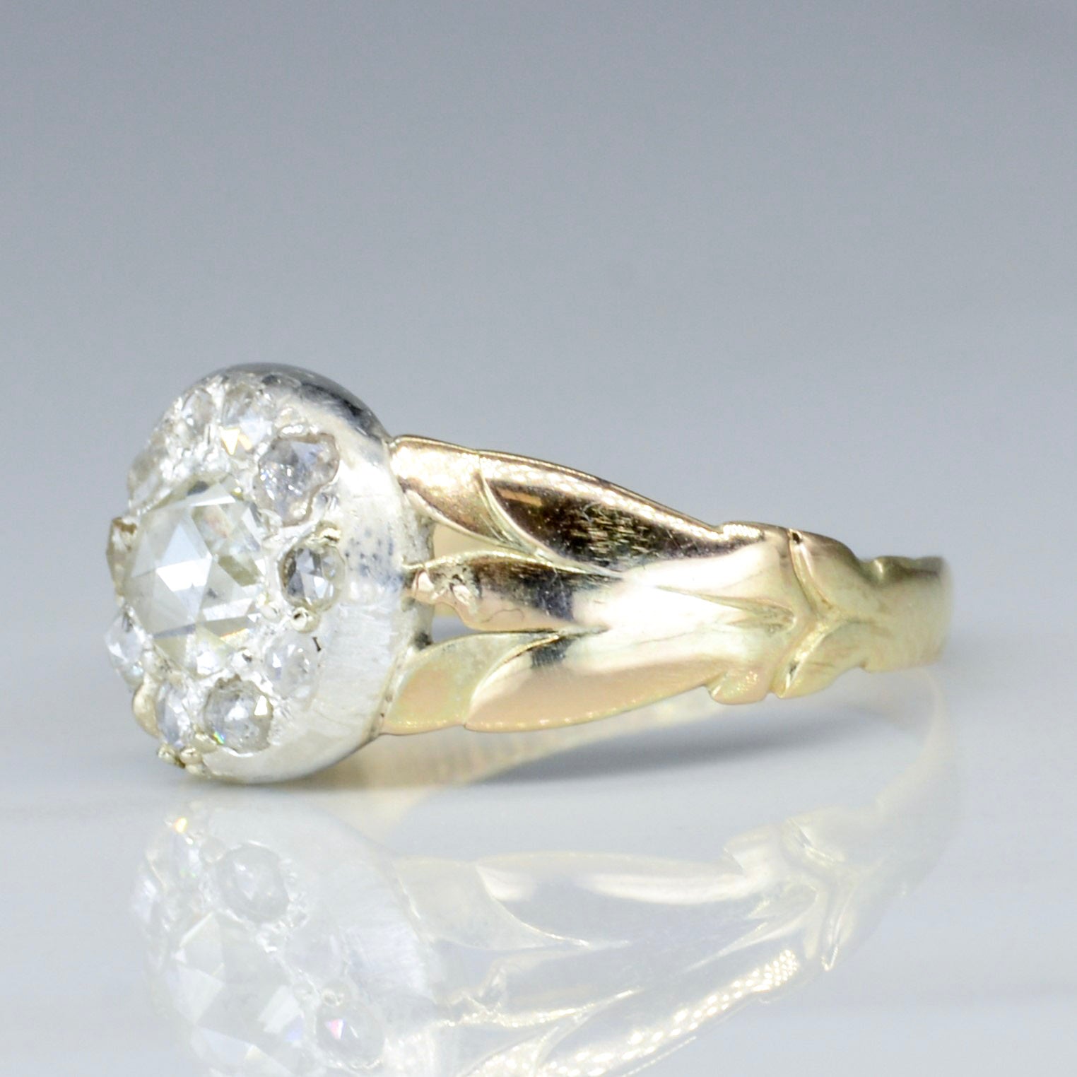 Georgian Era Rose Cut Diamond Ring | 0.60ctw | SZ 7.25 |