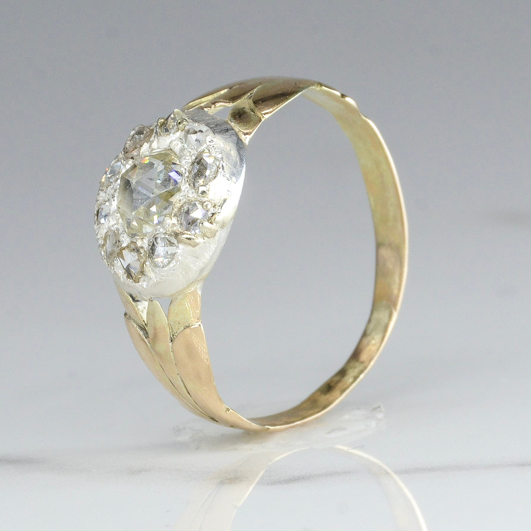 Georgian Era Rose Cut Diamond Ring | 0.60ctw | SZ 7.25 |