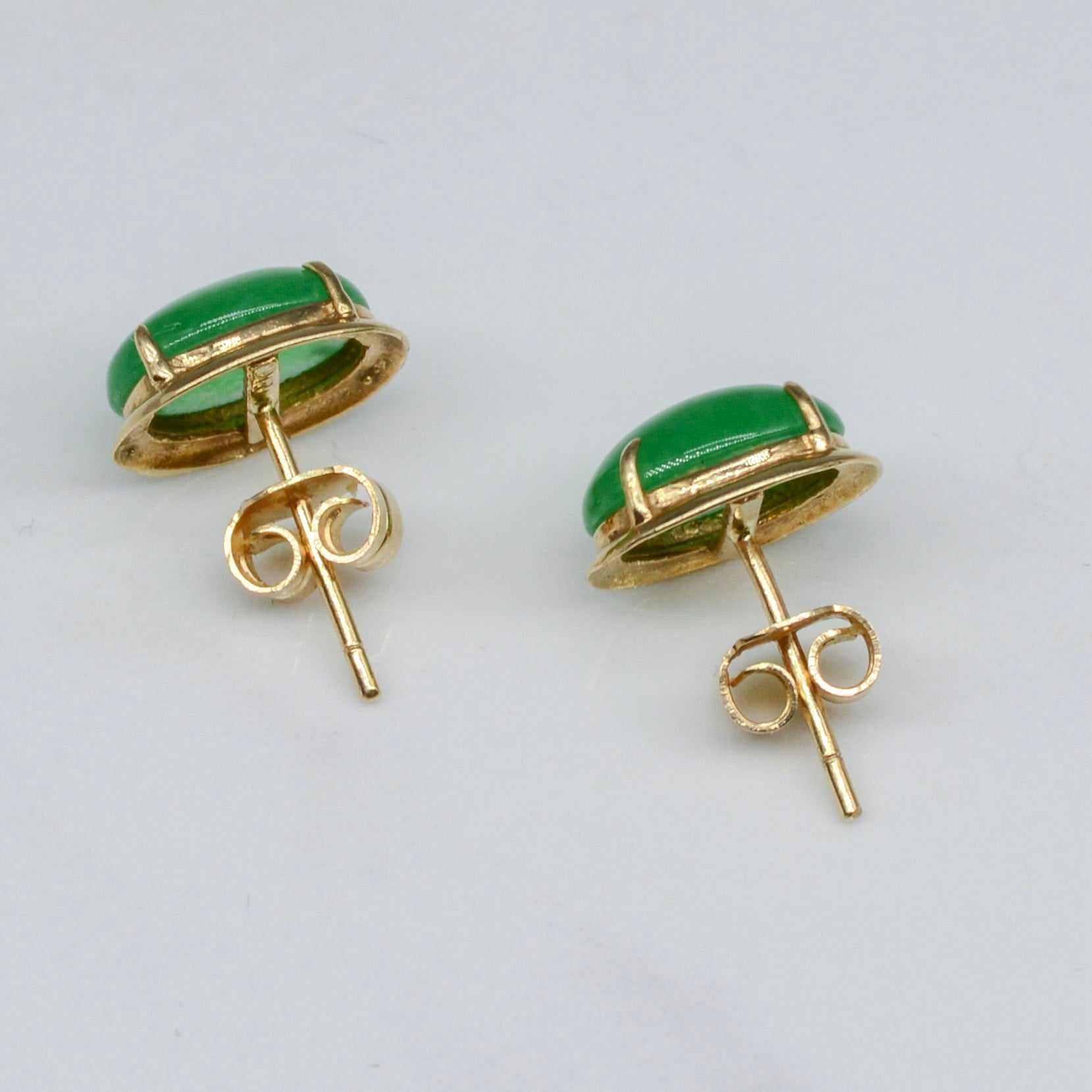 Dyed Green Quartzite Stud Earrings | 3.50ctw |