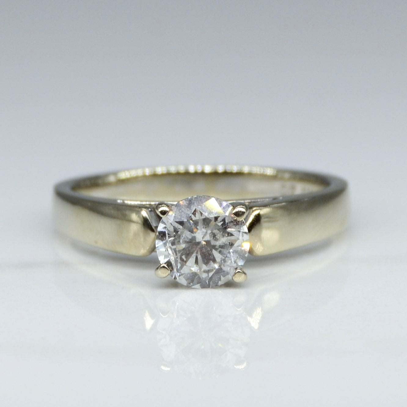 White Gold Diamond Solitaire Engagement Ring | SZ 5.25 |