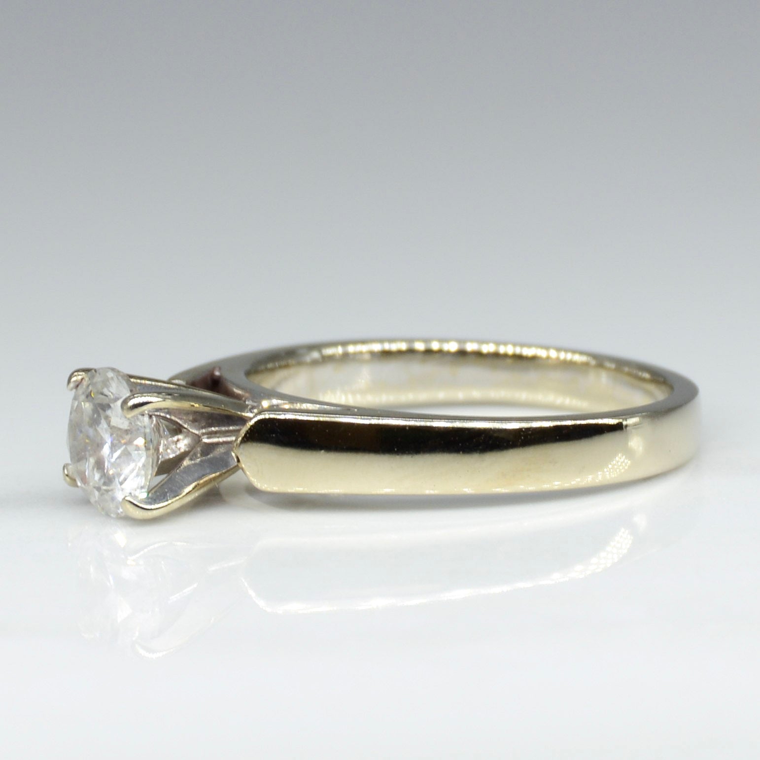 White Gold Diamond Solitaire Engagement Ring | SZ 5.25 |