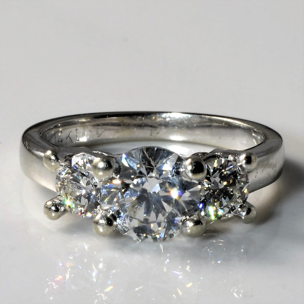 Three Stone Diamond Ring | 2.01ctw | SZ 5 |