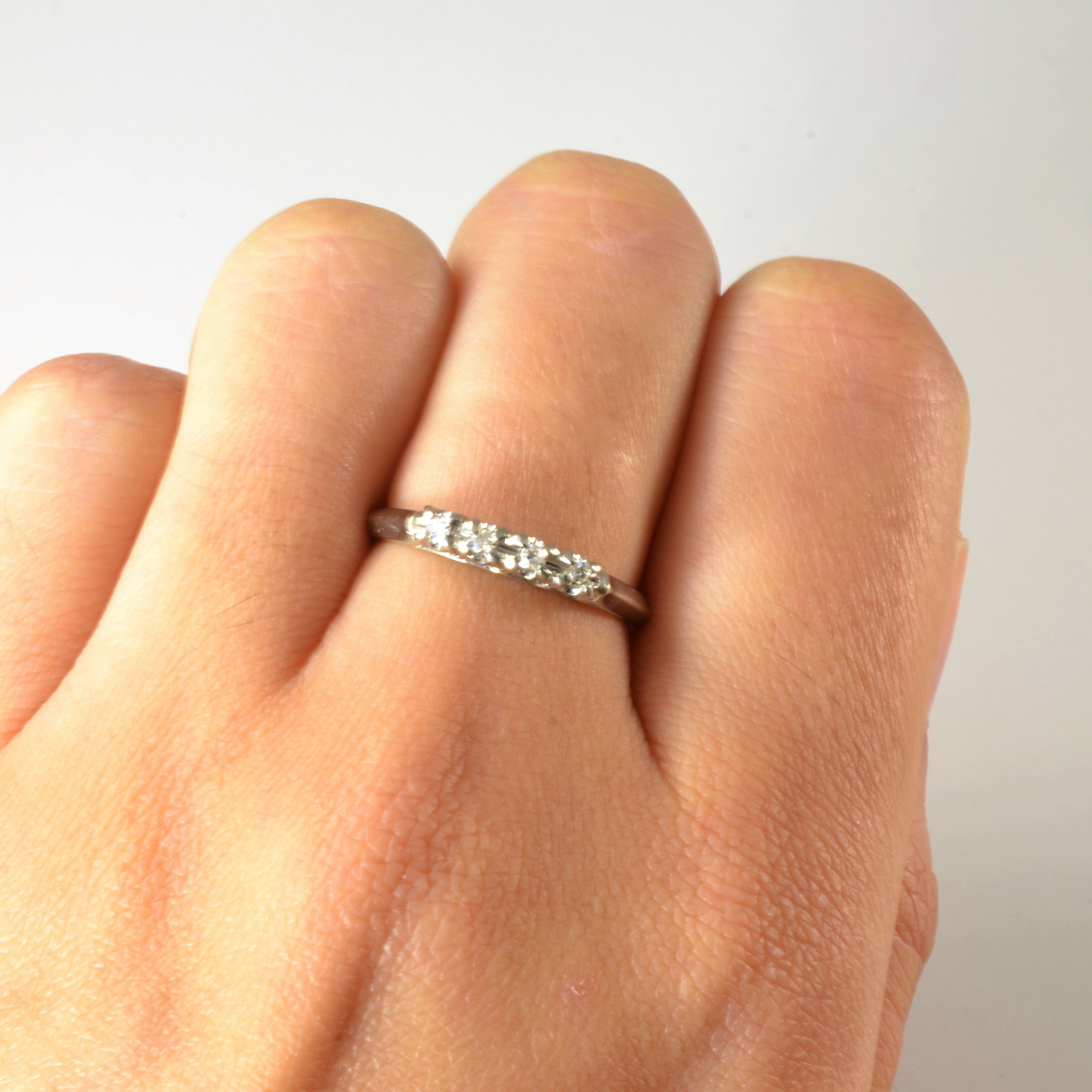 Four Stone Diamond Band | 0.06ctw | SZ 6 |