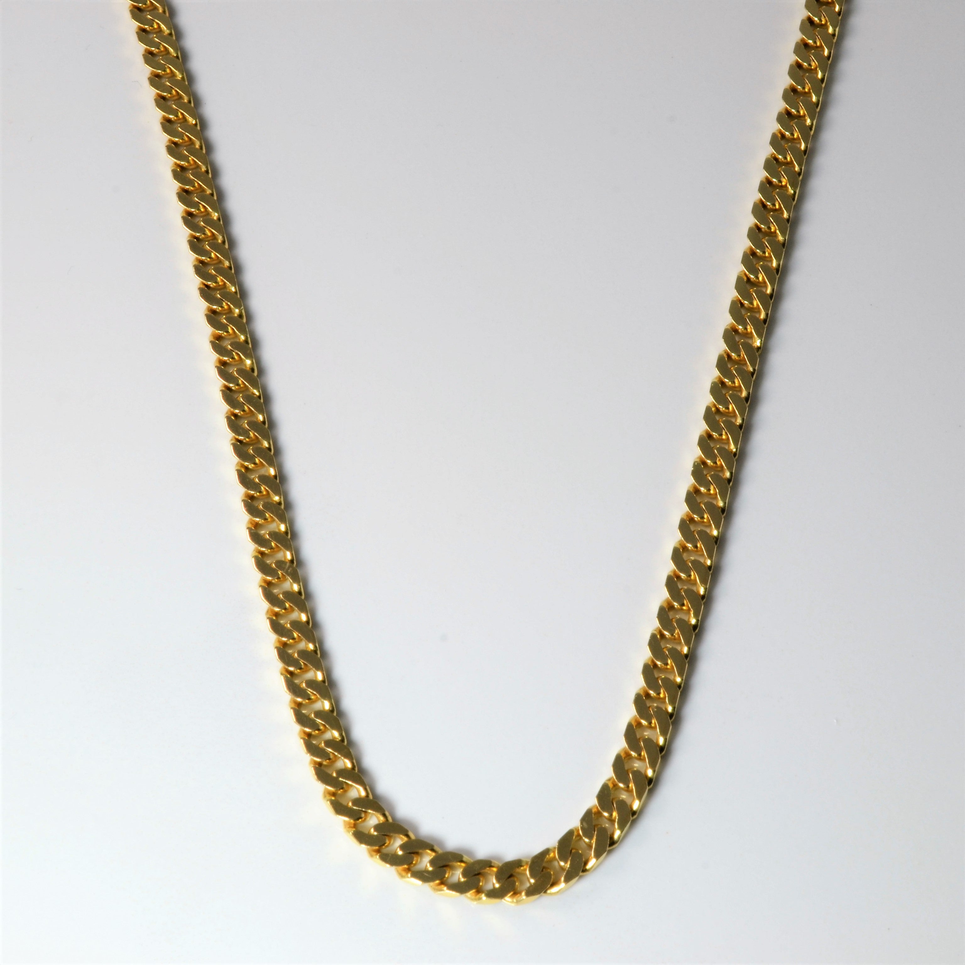 18k Yellow Gold Curb Chain | 22" |