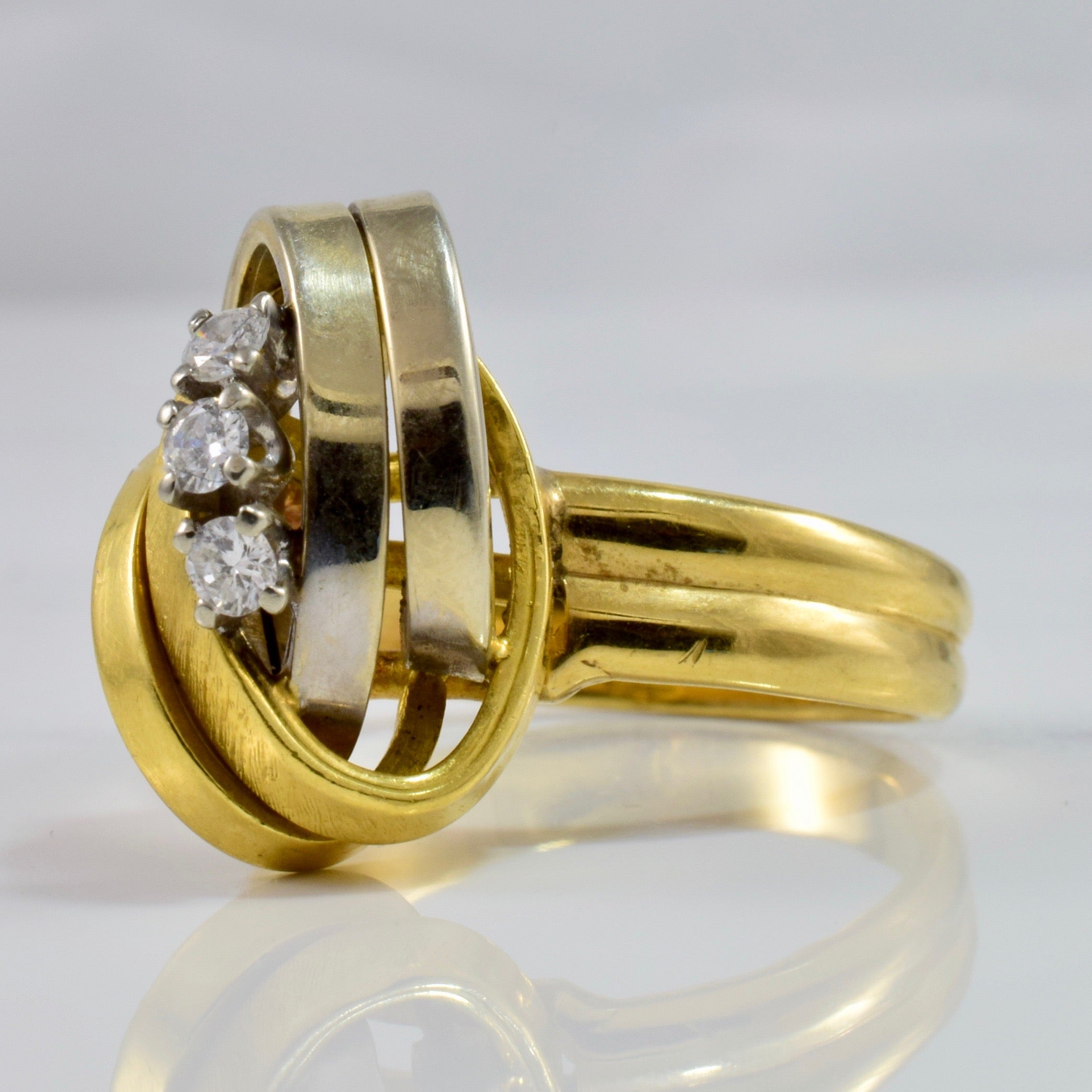 Diamond Knot Ring | 0.21 ctw SZ 11 |