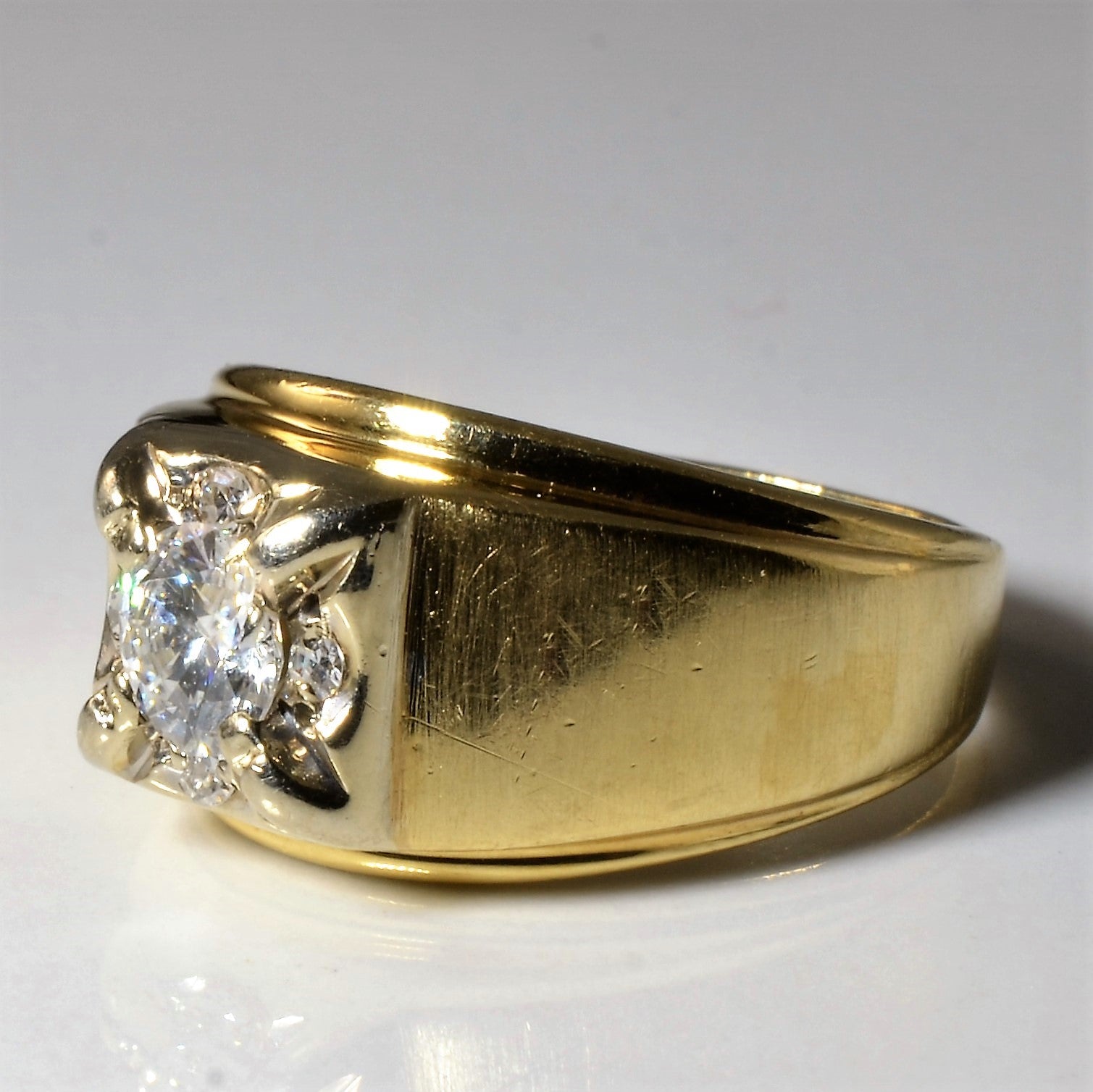 Inset Halo Diamond Ring | 0.61ctw | SZ 6.5 |