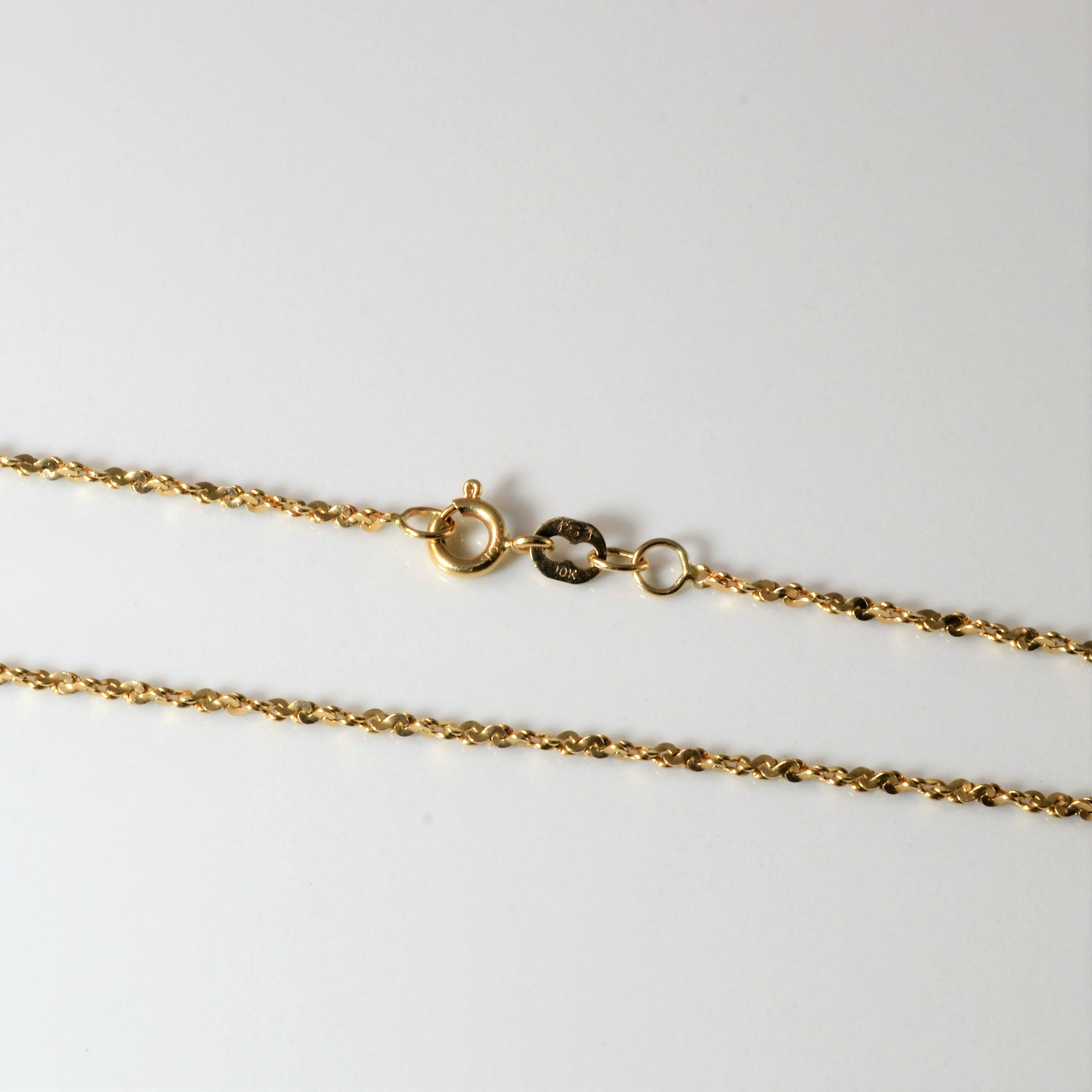 10k Yellow Gold Twisted Serpentine Chain | 22" |