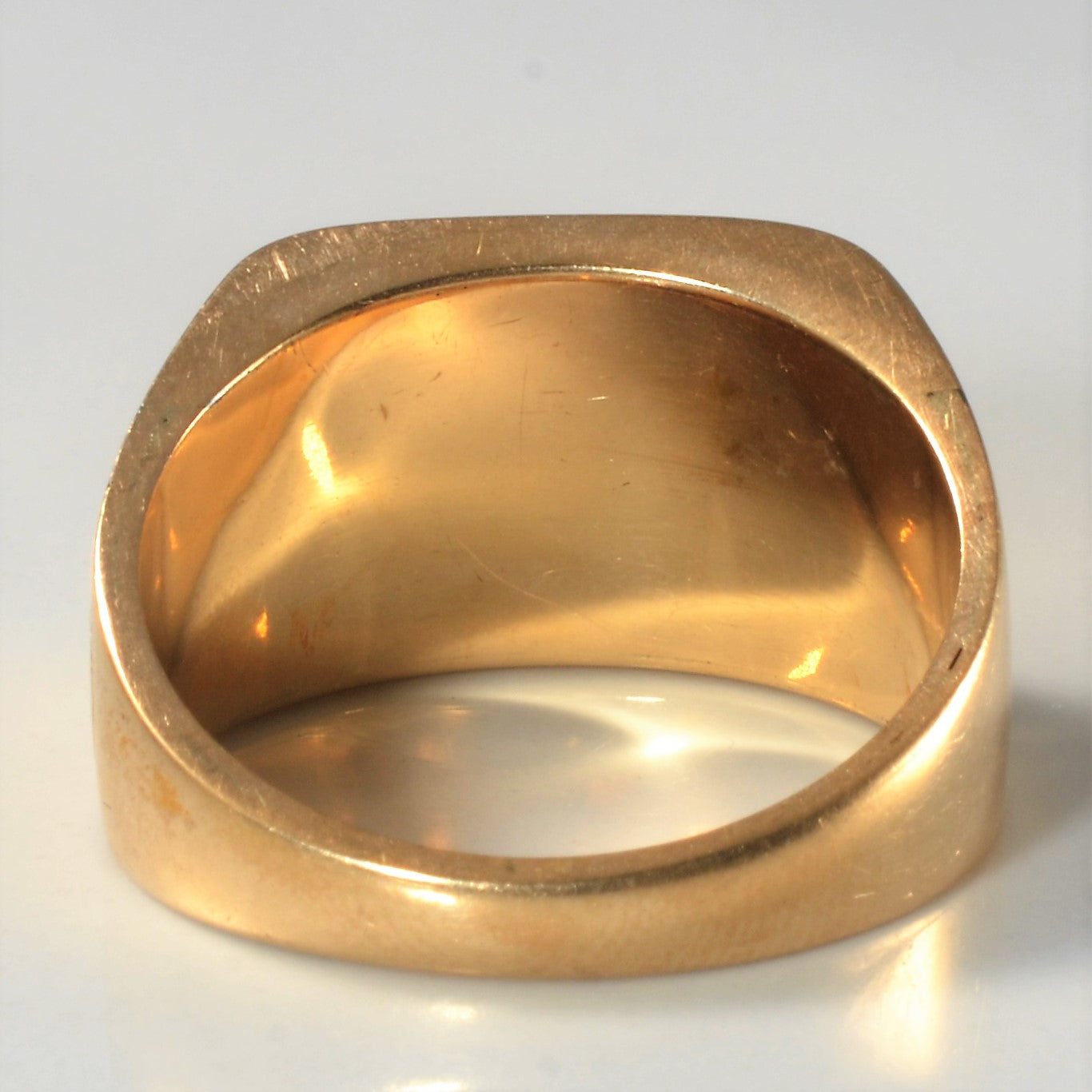 Yellow Gold Signet Ring | SZ 10 |