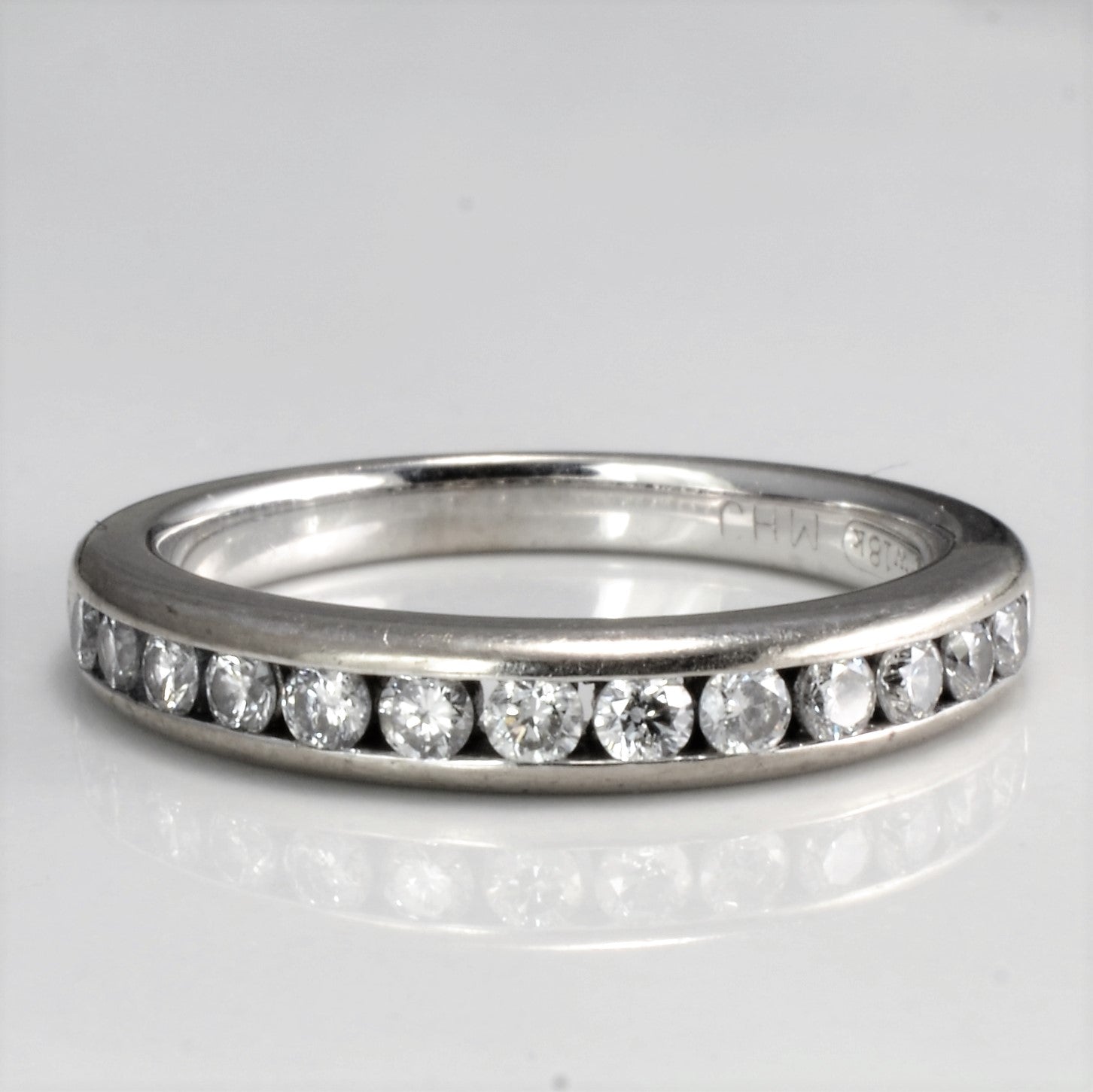 Channel Set Diamond Semi Eternity Band | 0.37 ctw, SZ 5 |