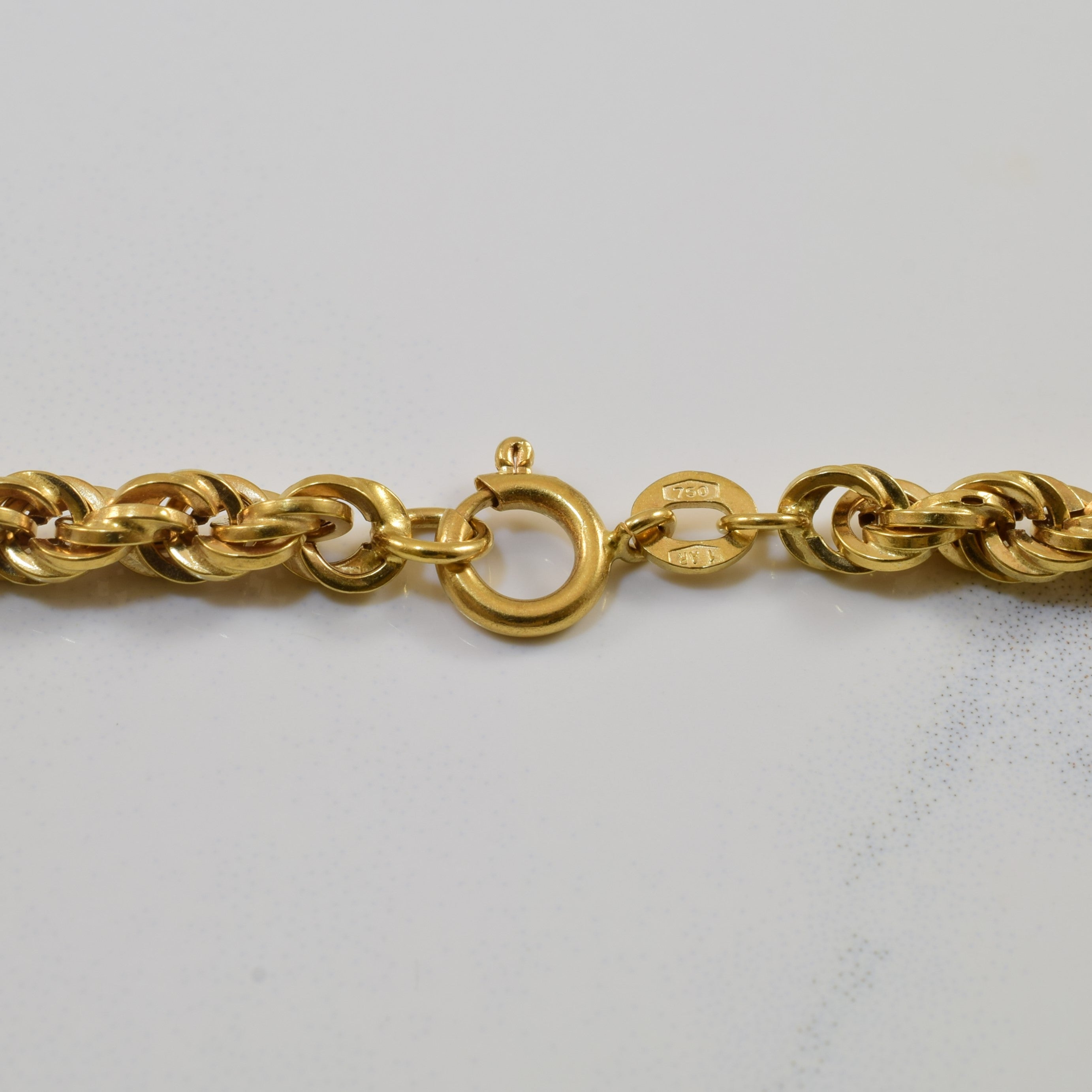18k Yellow Gold Rope Chain | 28" |