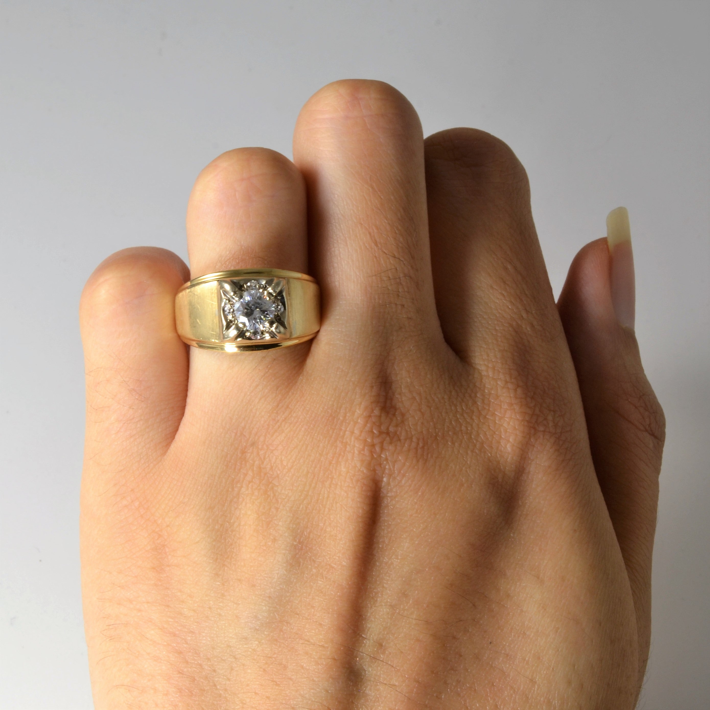 Inset Halo Diamond Ring | 0.61ctw | SZ 6.5 |