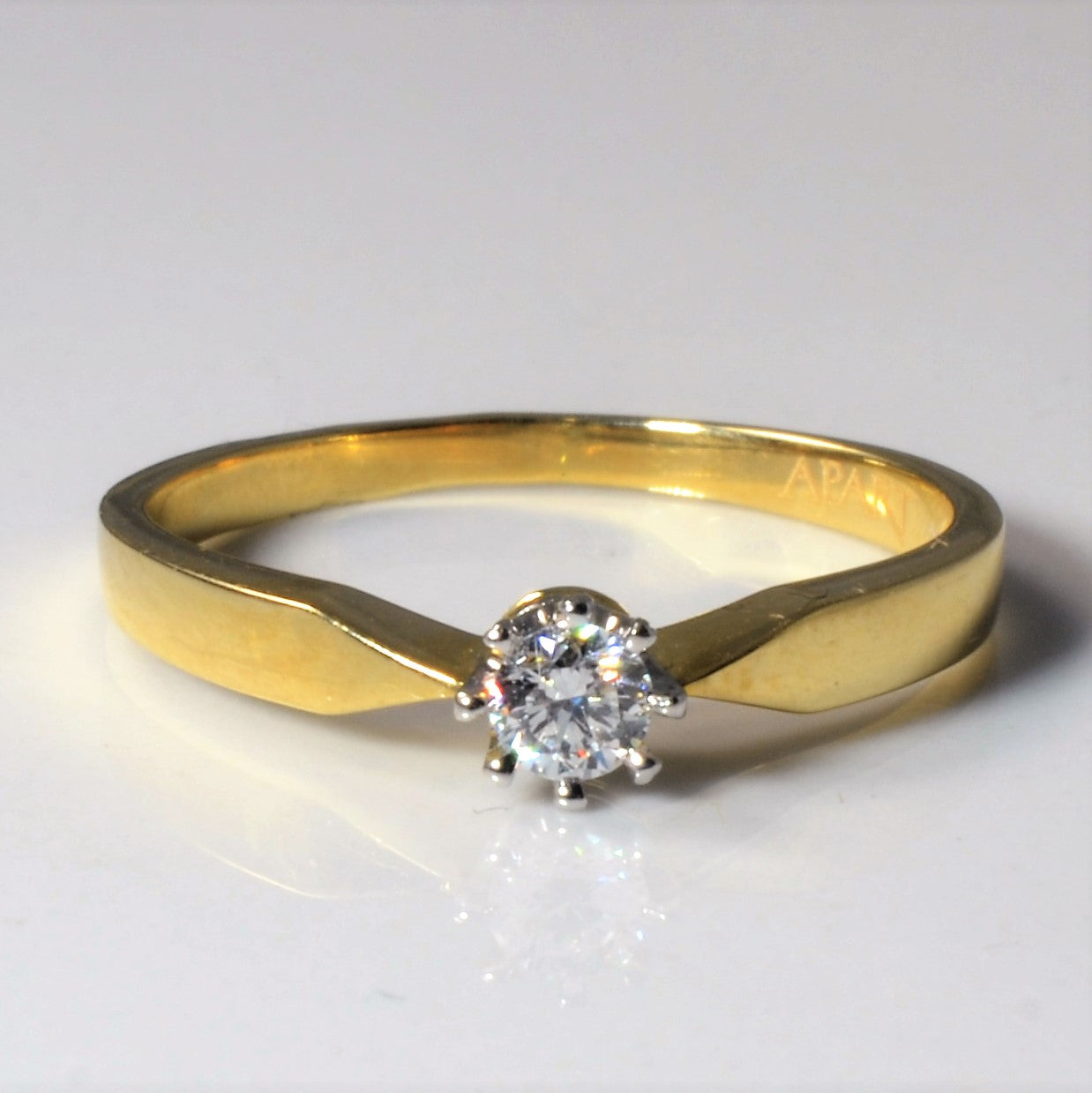 Six Prong Diamond Ring | 0.14ct | SZ 5 |