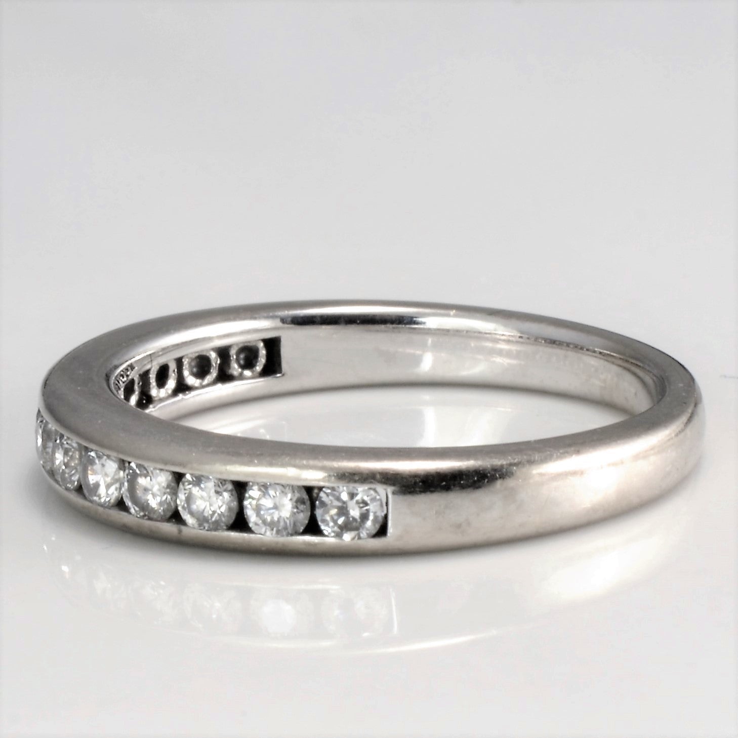 Channel Set Diamond Semi Eternity Band | 0.37 ctw, SZ 5 |