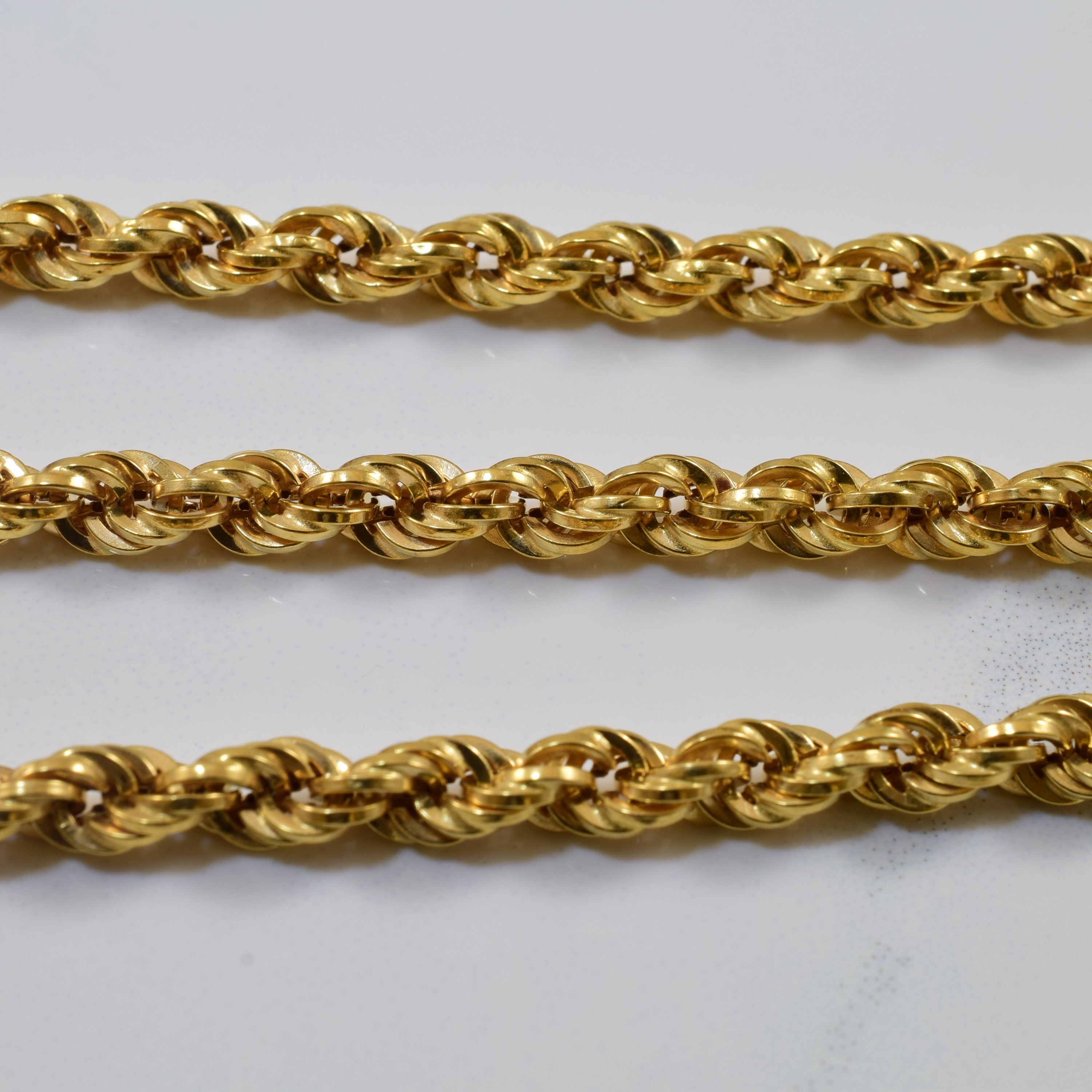 18k Yellow Gold Rope Chain | 28" |
