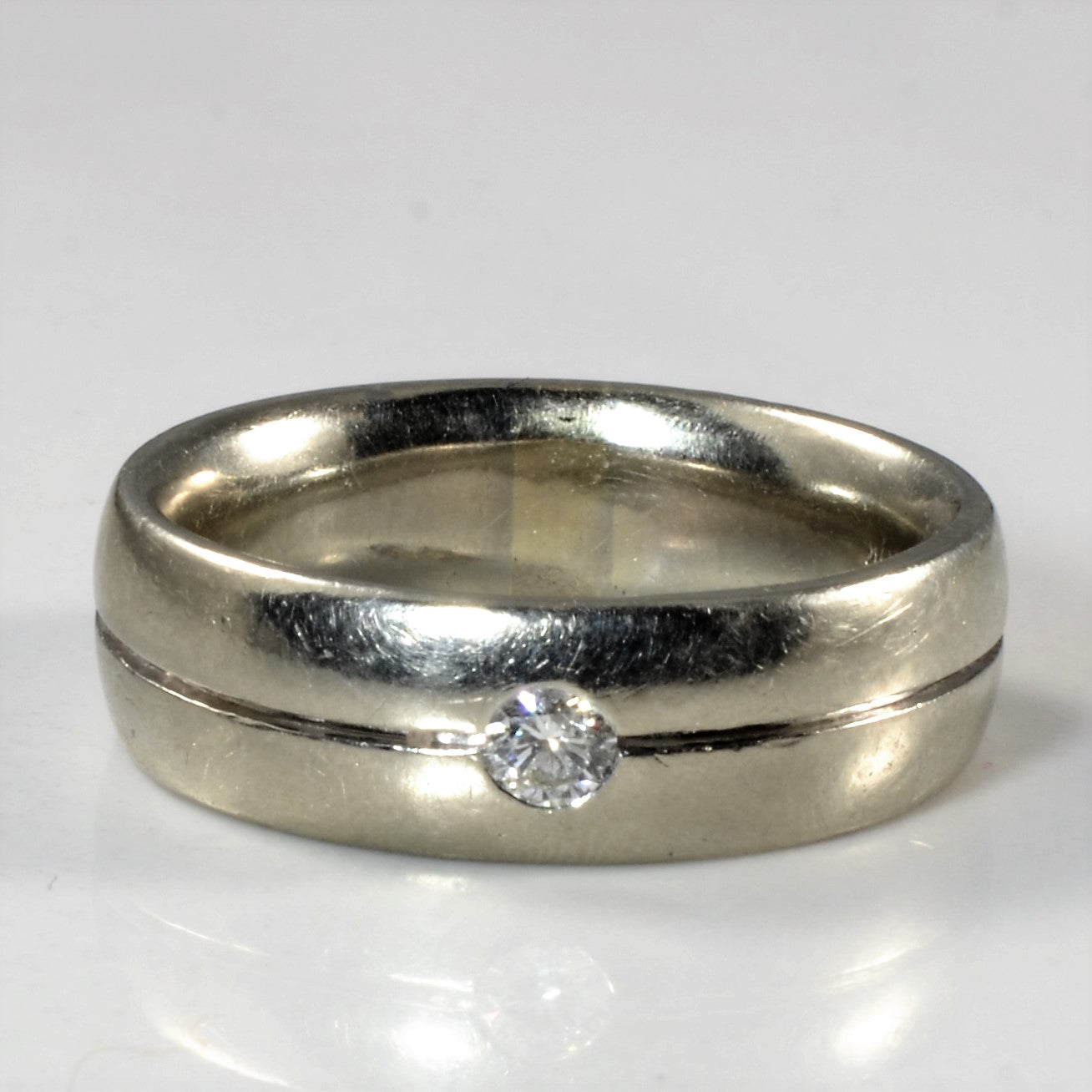Flush Set Diamond Band | 0.18ct | SZ 8.25 |