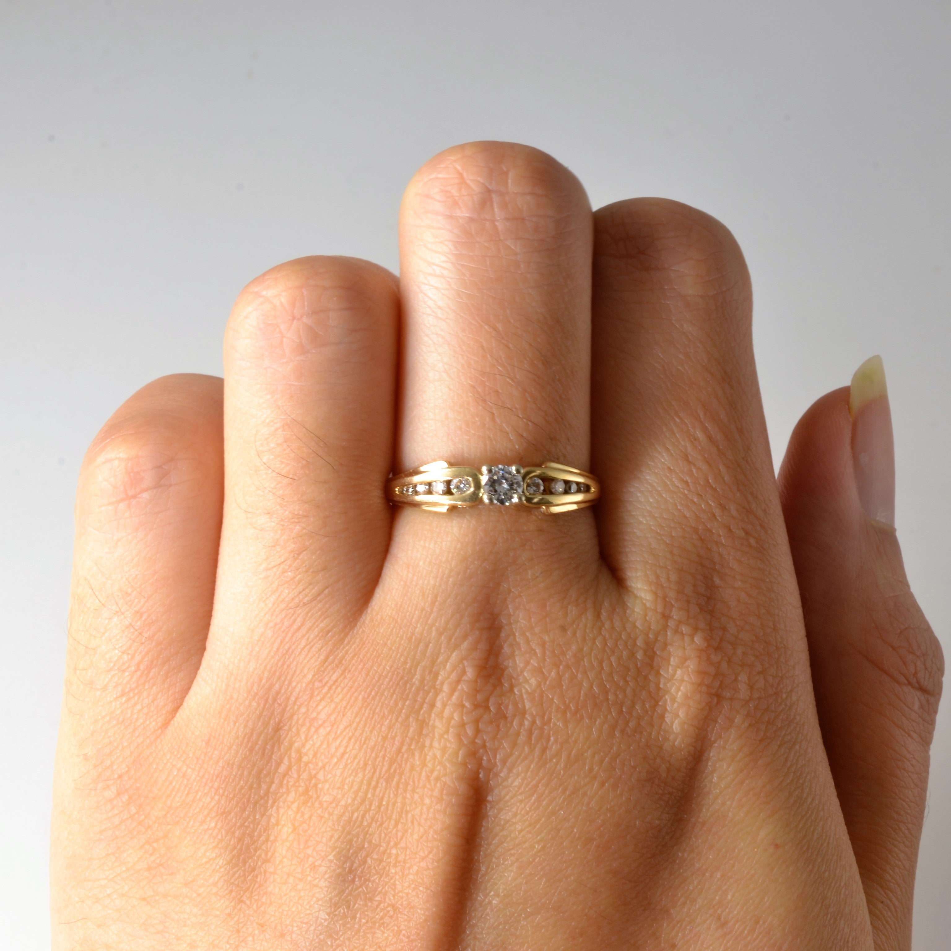 Channel Accented Diamond Ring | 0.24ctw | SZ 7.25 |