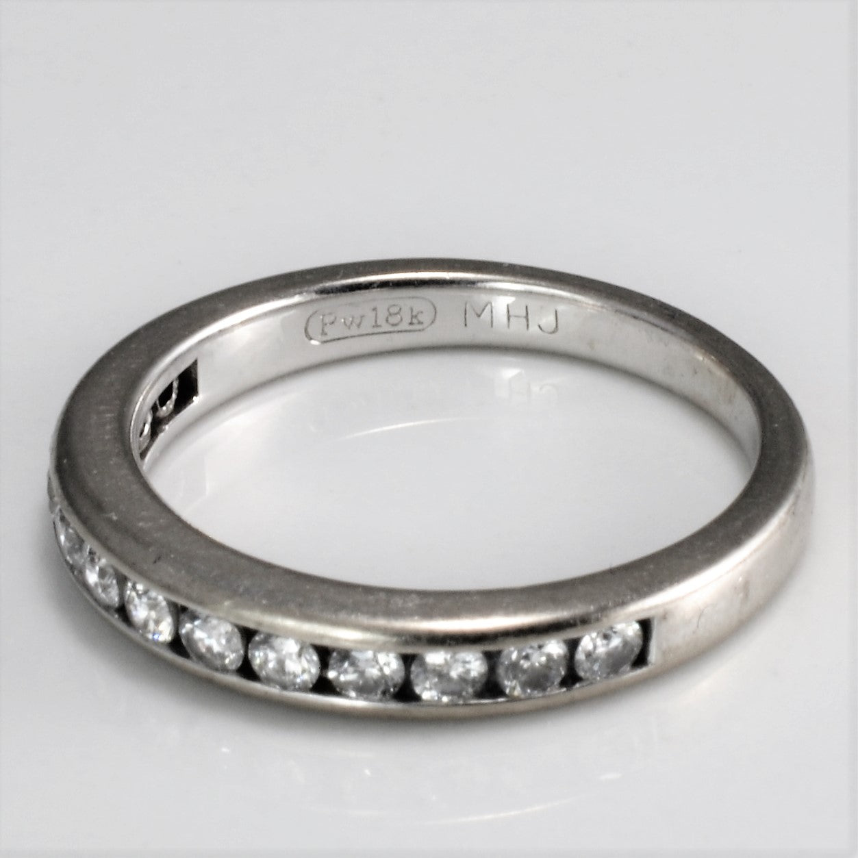 Channel Set Diamond Semi Eternity Band | 0.37 ctw, SZ 5 |