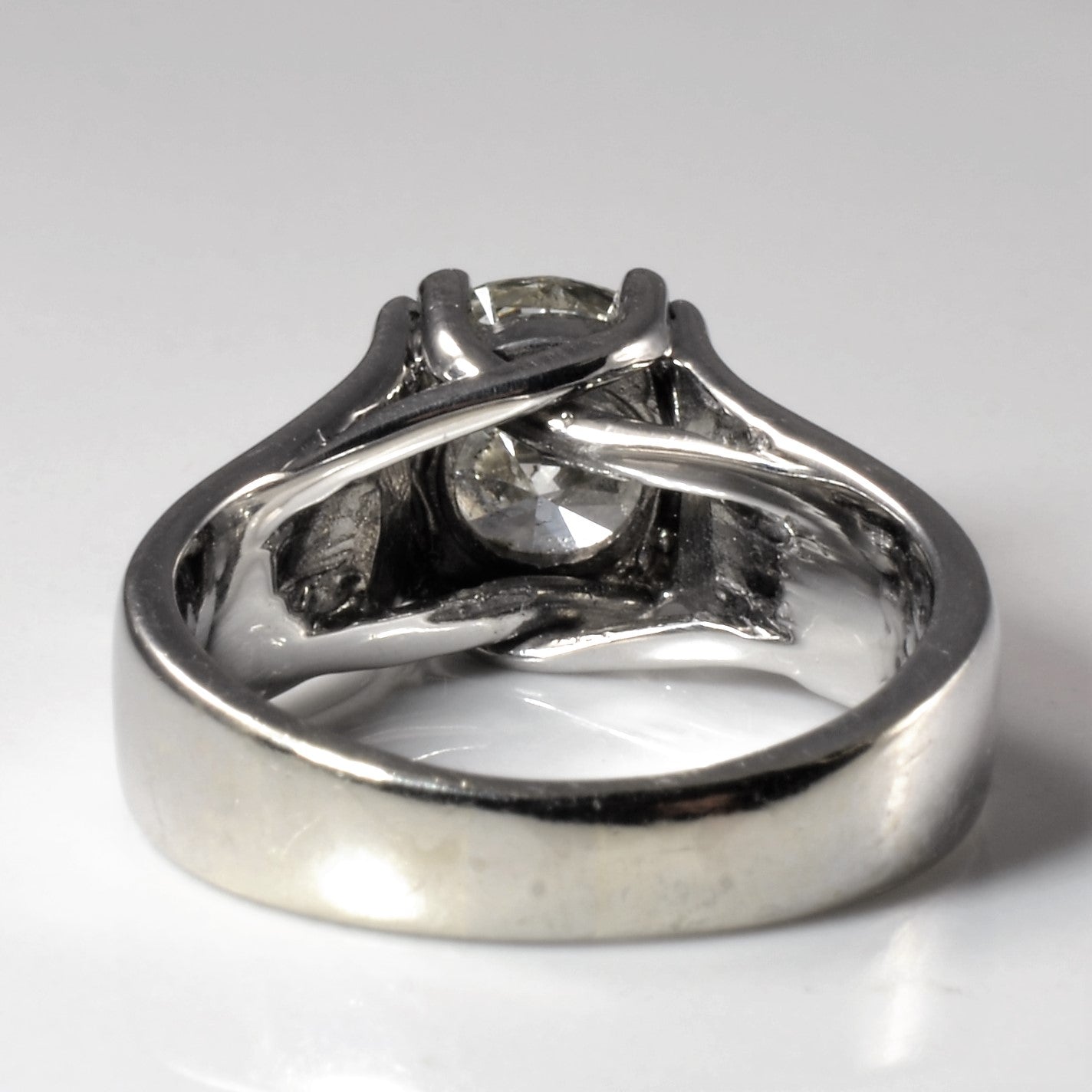 Criss Cross Gallery Solitaire Engagement Ring | 2.01ct | SZ 6 |