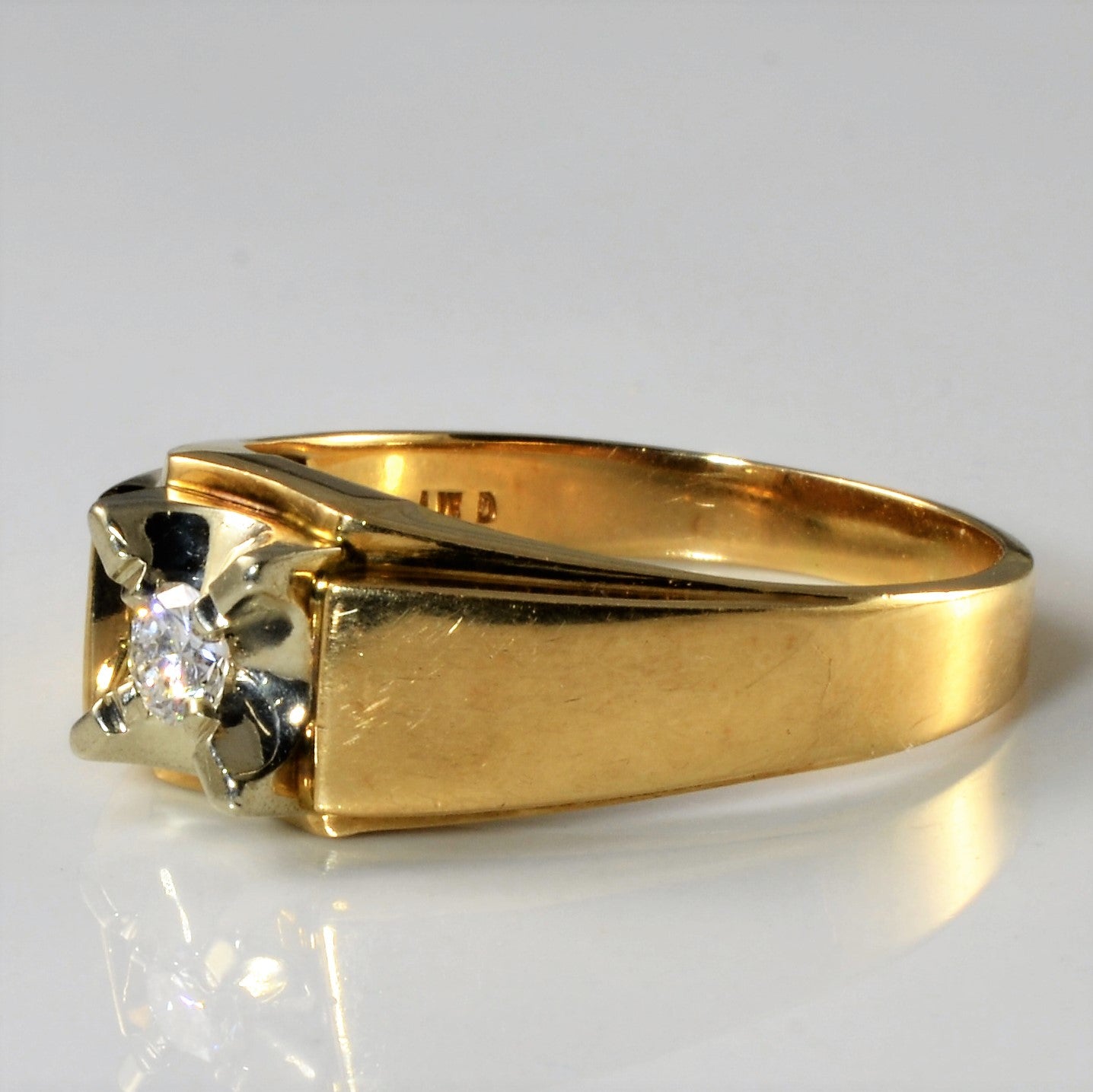 Illusion Set Solitaire Diamond Ring | 0.19ct | SZ 10.25 |