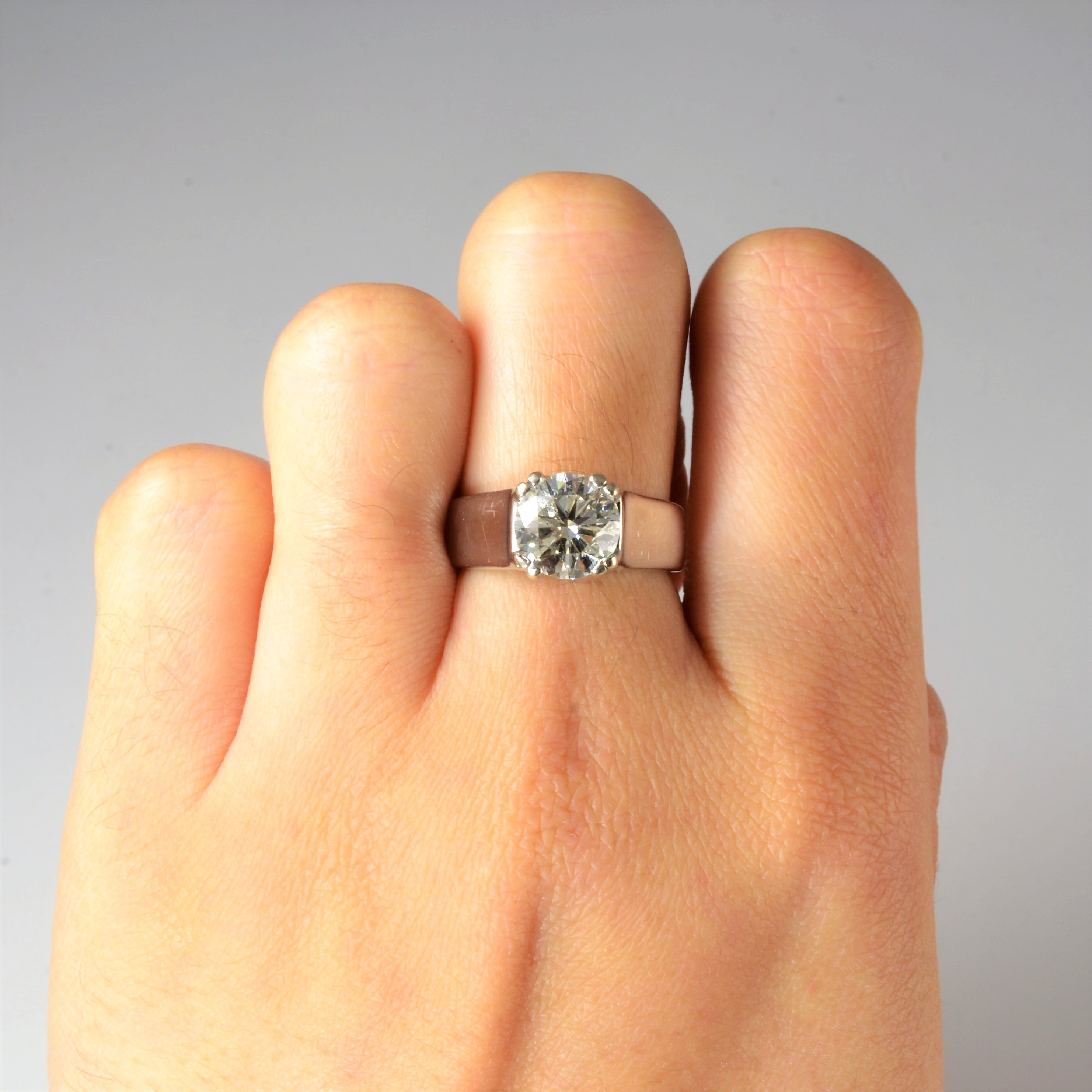 Criss Cross Gallery Solitaire Engagement Ring | 2.01ct | SZ 6 |